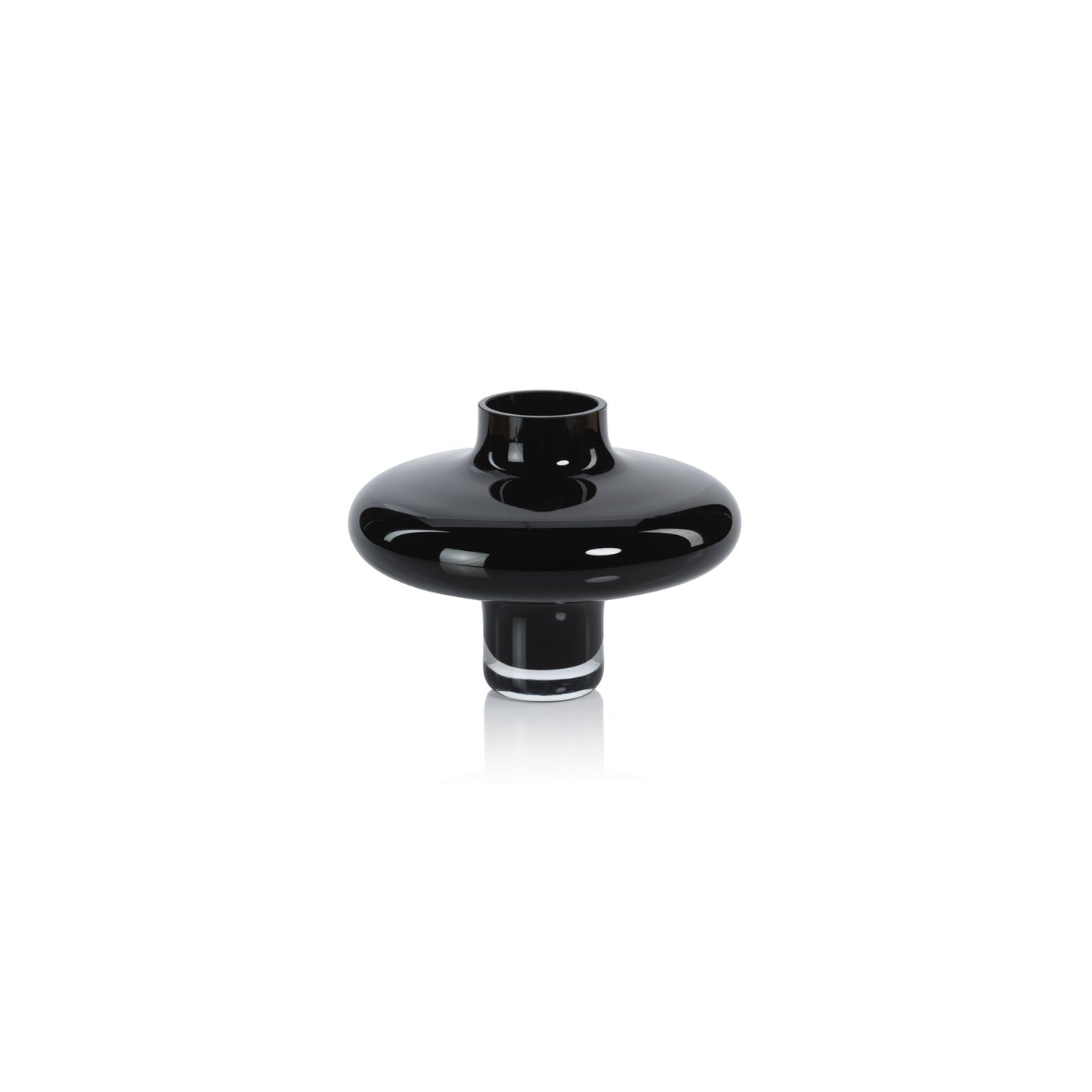 Onyx Opal Handmade Black Glass Vase - Vases by Carlyle Avenue