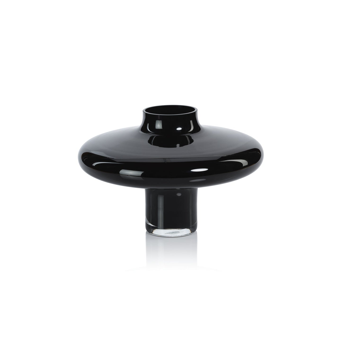 Onyx Opal Handmade Black Glass Vase - Vases by Carlyle Avenue
