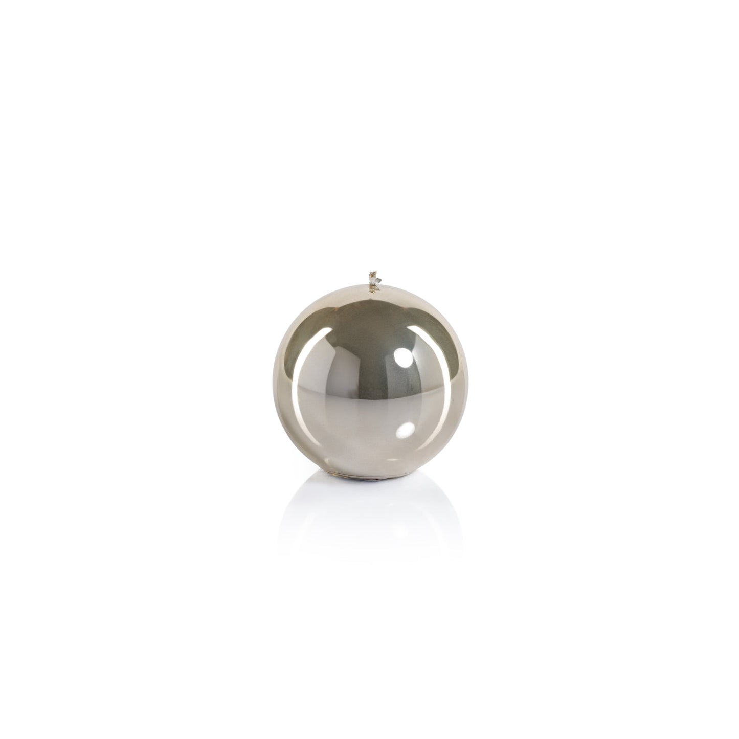 Metallic Ball Candle - Matte Pearl Gold - Candles by Carlyle Avenue
