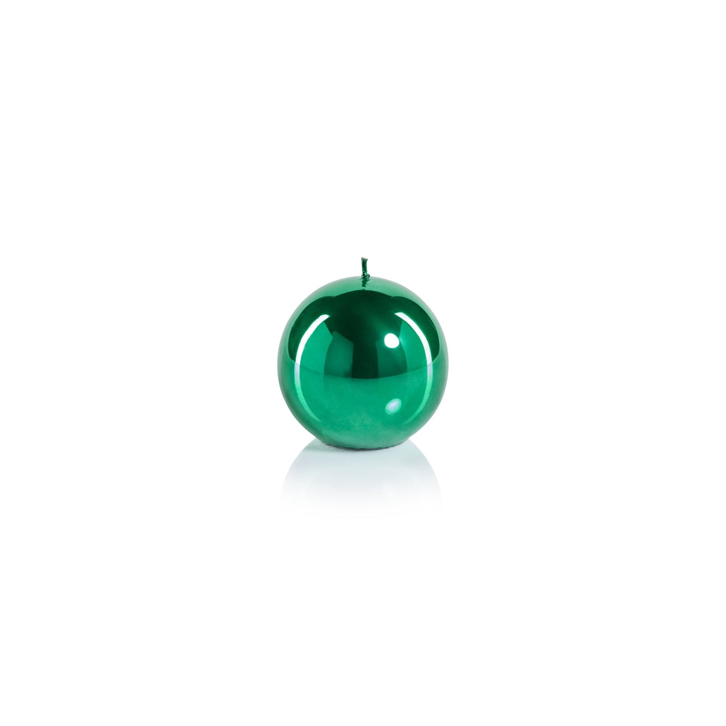 Metallic Ball Candle - Matte Pearl Green - Candles by Carlyle Avenue