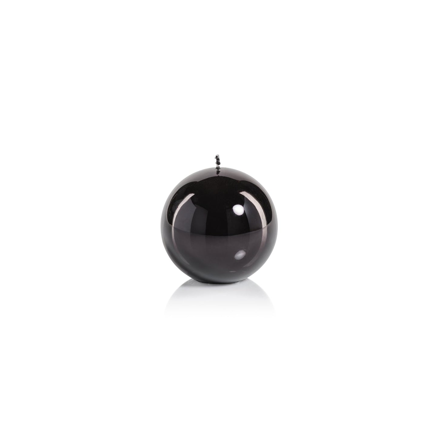 Metallic Ball Candle - Matte Pearl Black - Candles by Carlyle Avenue