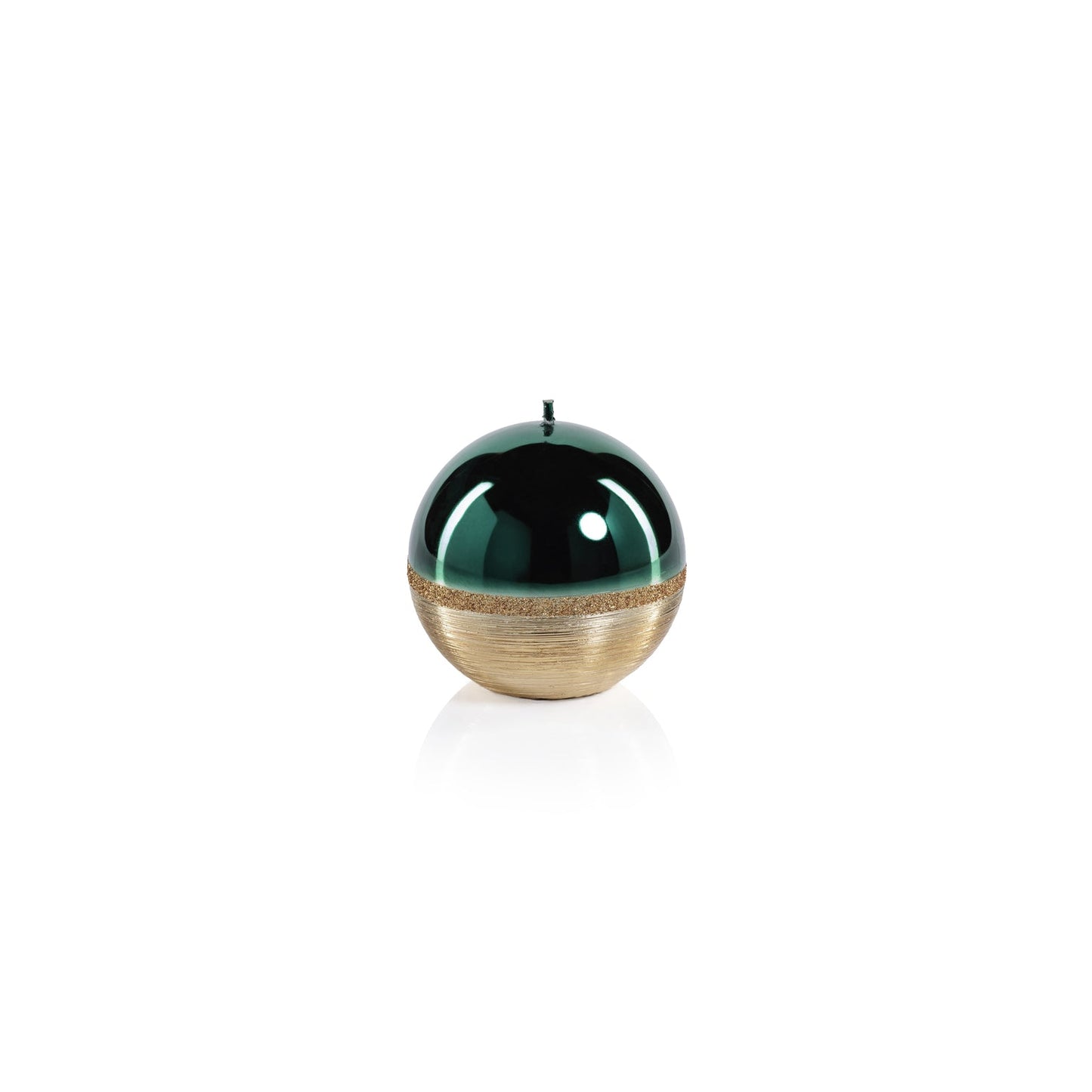 Metallic Candle - Green with Gold - Candles by Carlyle Avenue