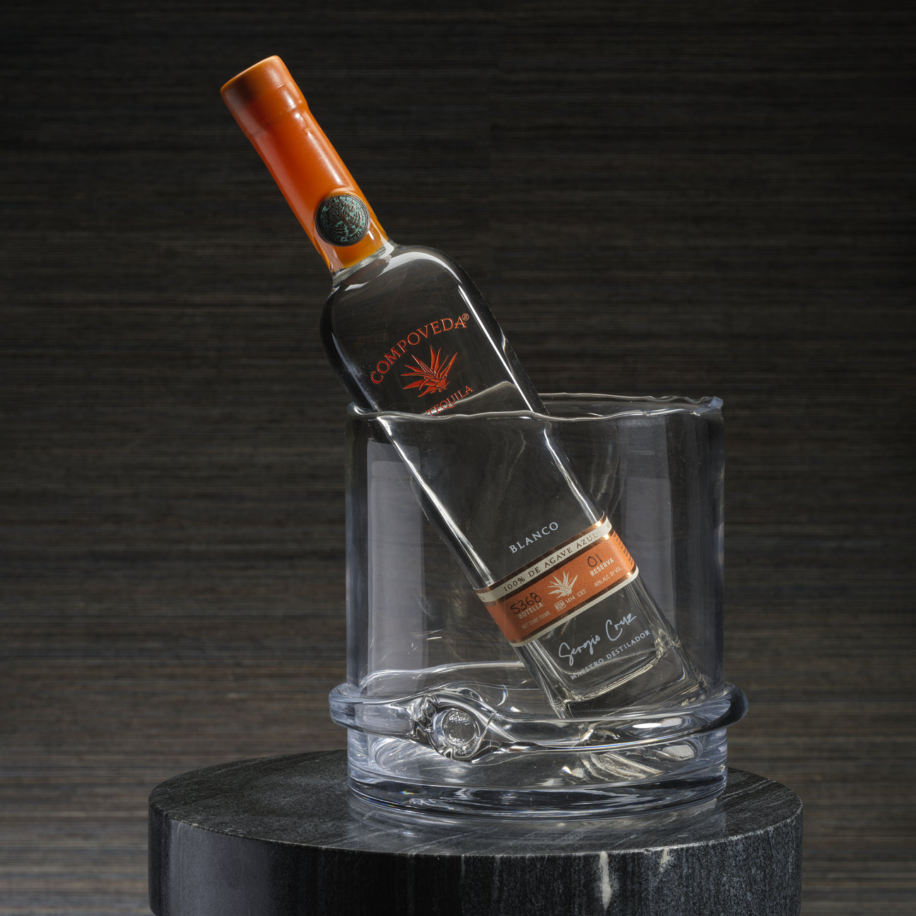 Handmade Mouth Blown Claire Vase / Ice Bucket - Ice Bucket by Carlyle Avenue