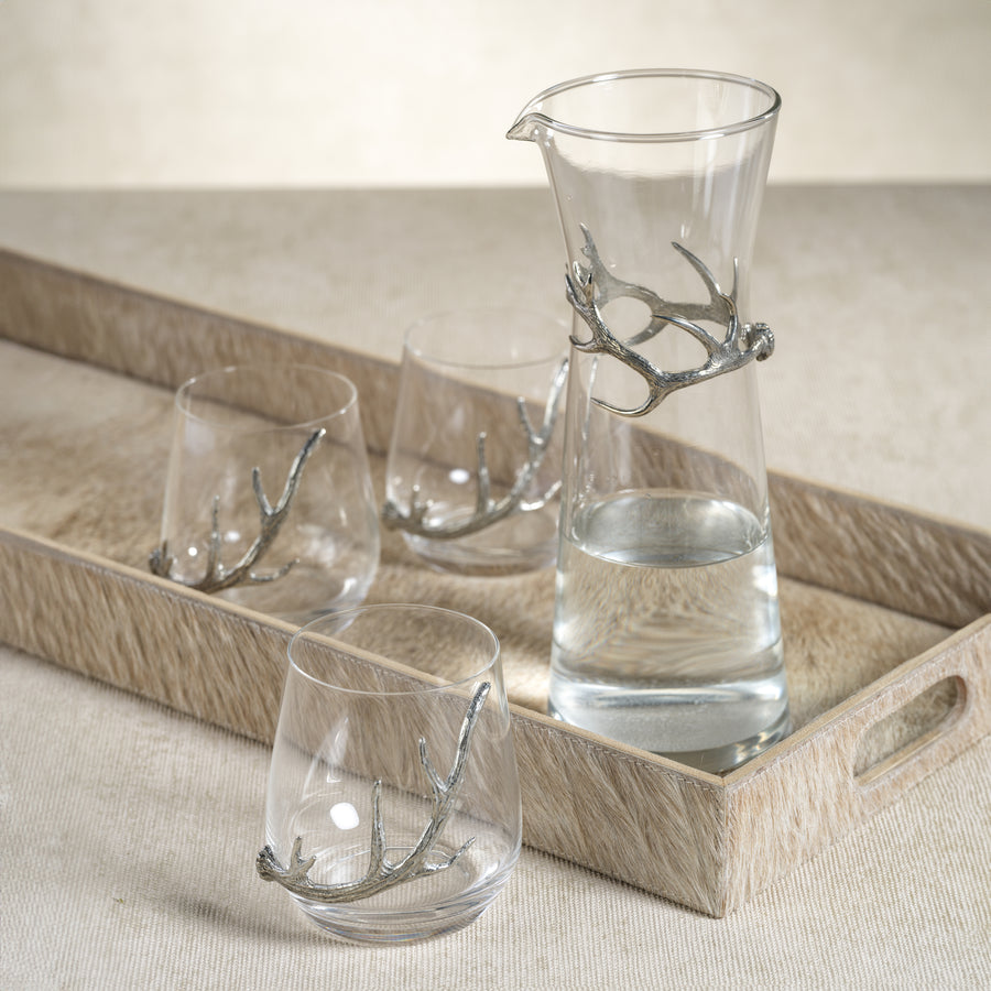 Davos Pewter Antler Drinkware Collection - Glassware by Carlyle Avenue