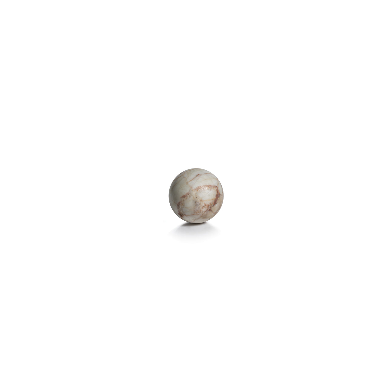Rosso Verona Matte Marble Fill Ball - Decorative Accessories by Carlyle Avenue