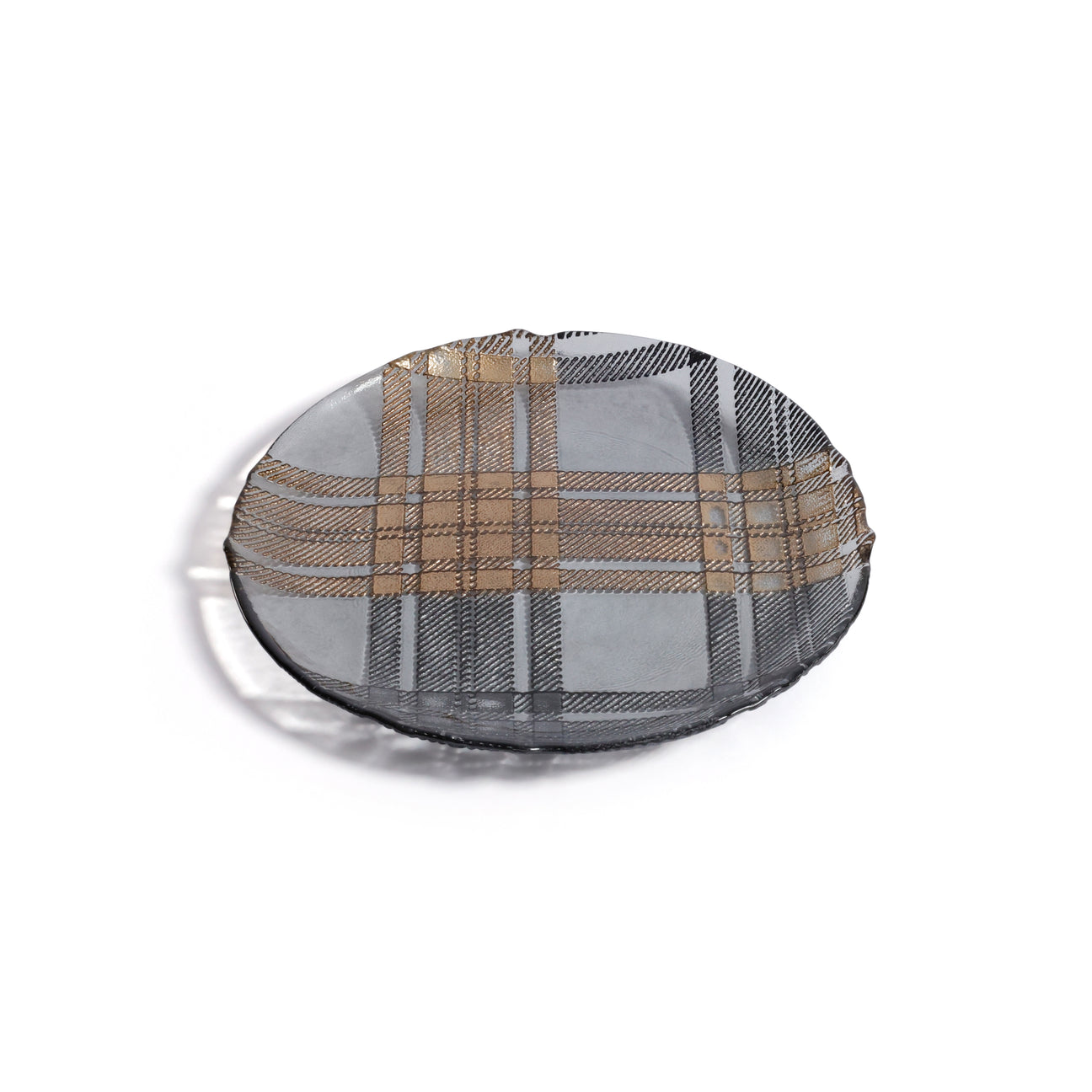 Plaid Dessert Plate - Set of 3 Assorted