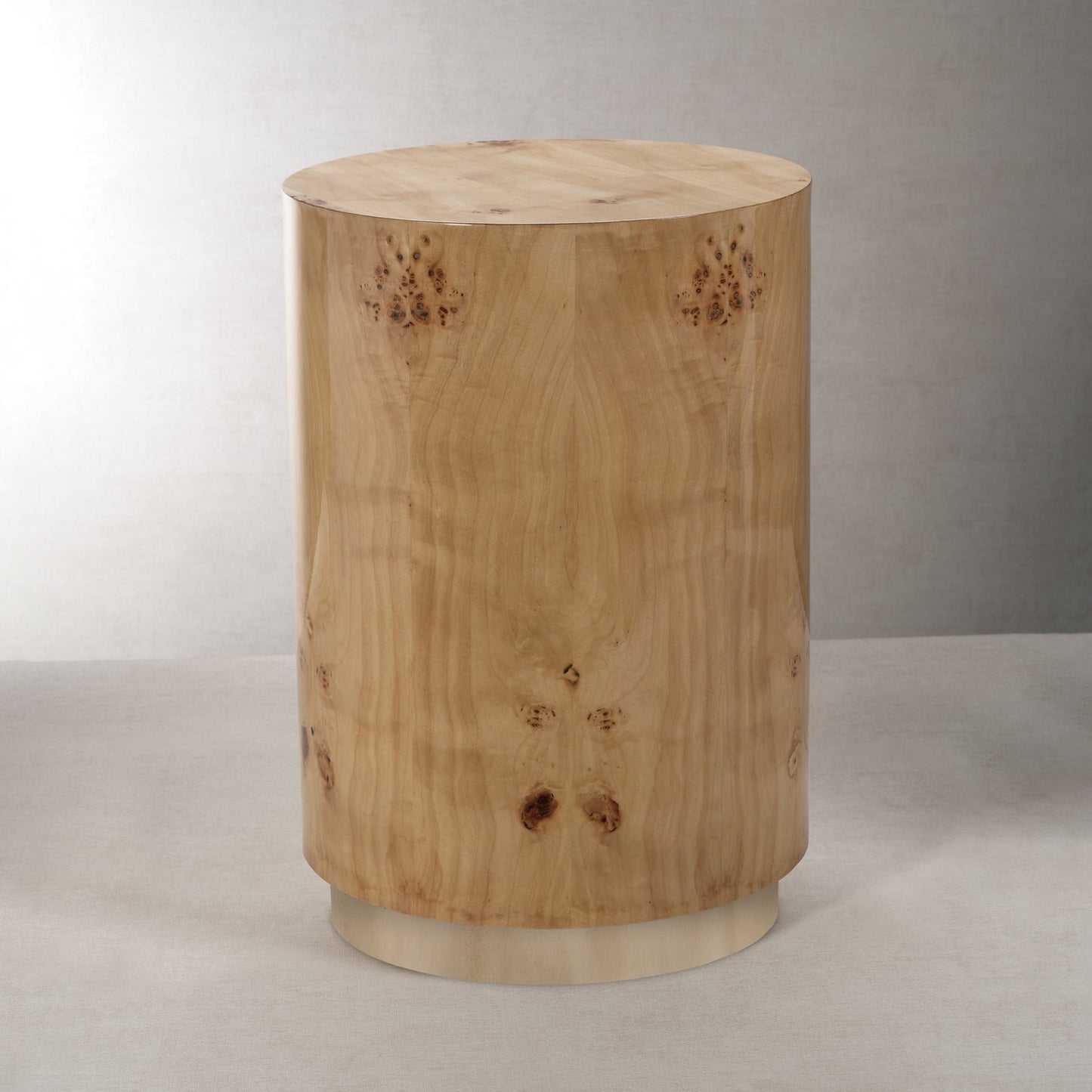 Leela Burlwood Veneer Stool / Table - Large - Furniture by Carlyle Avenue