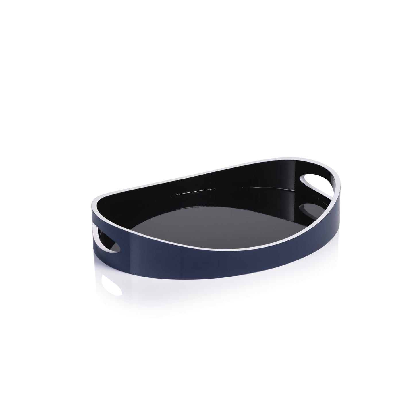 Noir Marine Lacquered Serving Tray - Trays by Carlyle Avenue