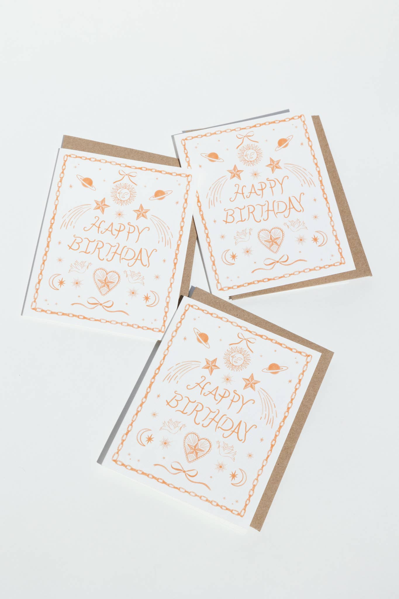 Apricot Icons Birthday Card - Greeting Cards by Carlyle Avenue