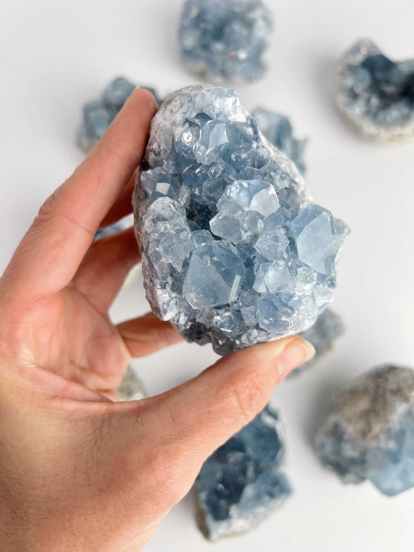 Blue Celestite Crystal Geodes - Decorative Accessories by Carlyle Avenue