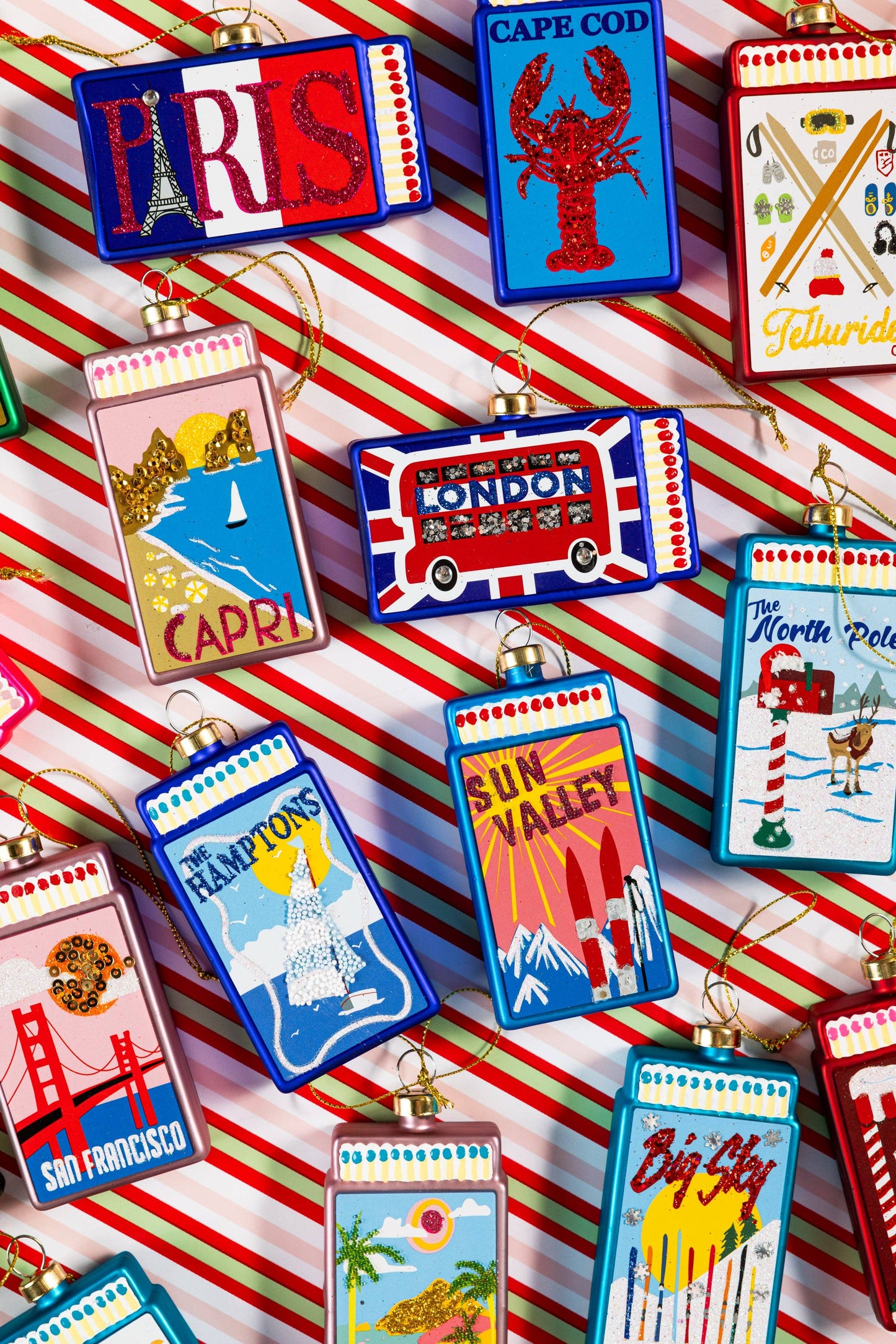Matchbook Ornament - Capri - by Carlyle Avenue