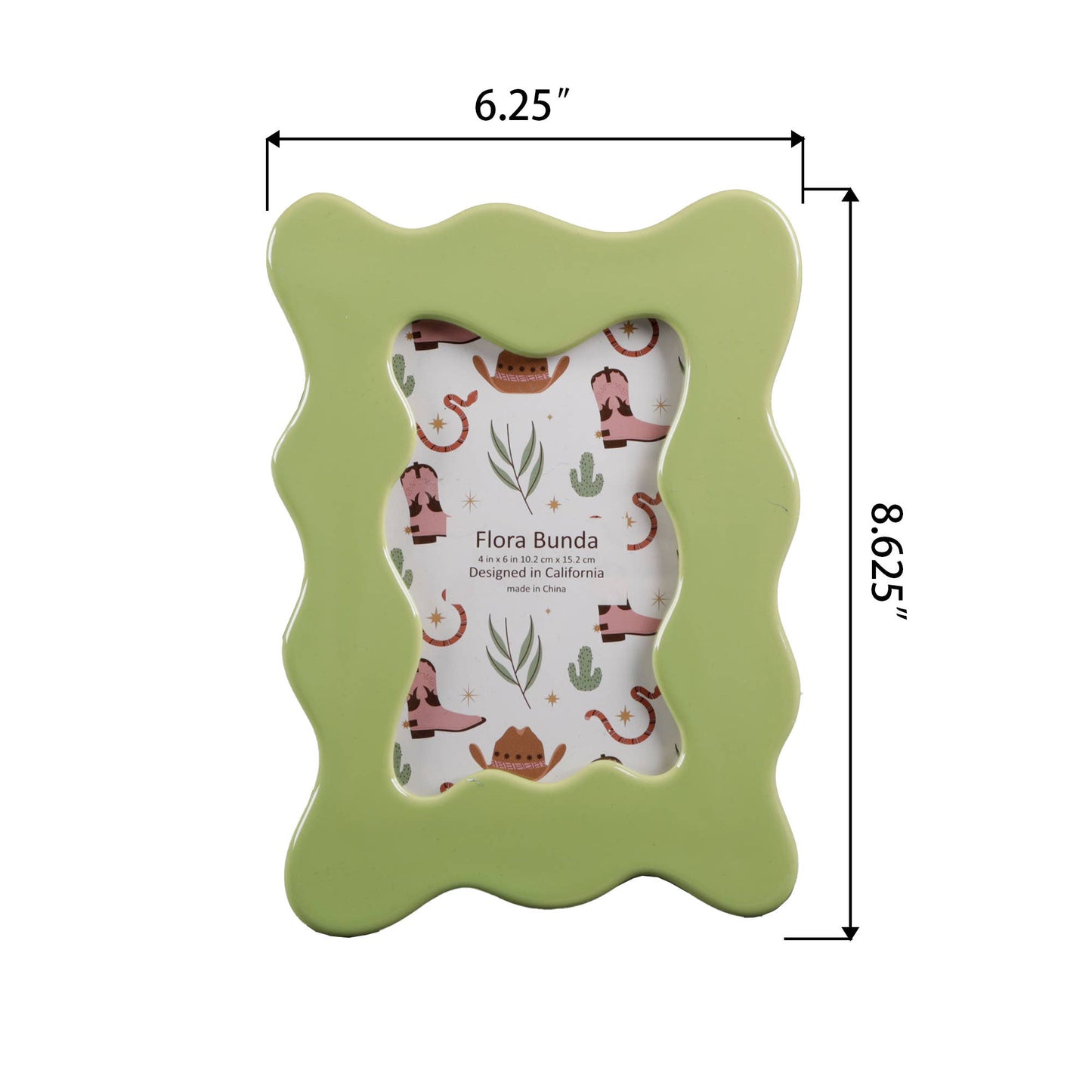 4 x 6 Wavey Ceramic Frame - Picture Frames by Carlyle Avenue