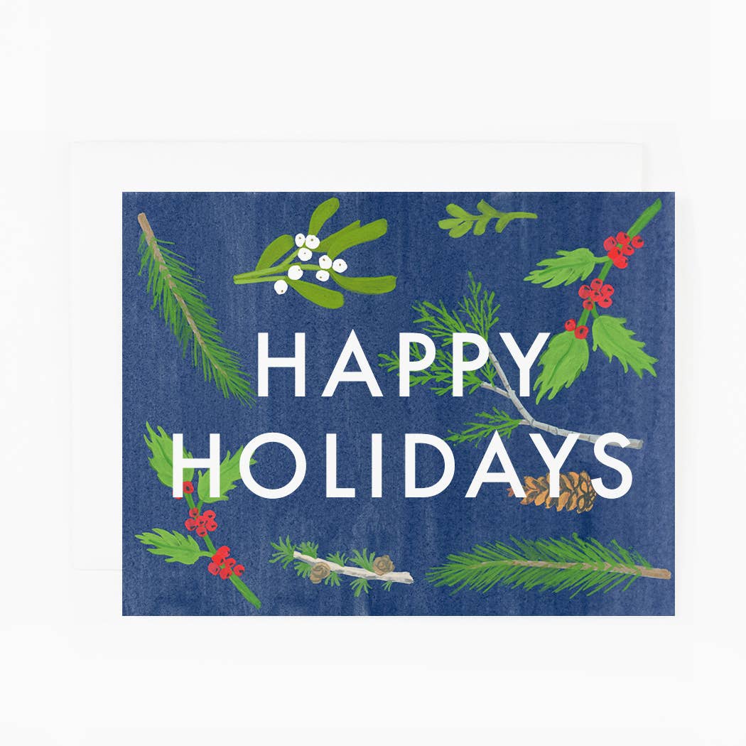 6 Pack- Happy Holiday Sprigs - by Carlyle Avenue