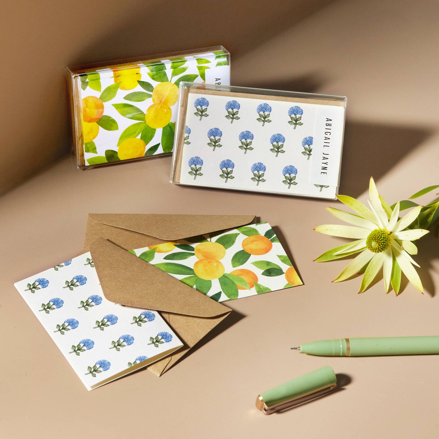 Lemon Mini Cards- Boxed Set of 6 | Blank Everyday - Greeting Cards by Carlyle Avenue