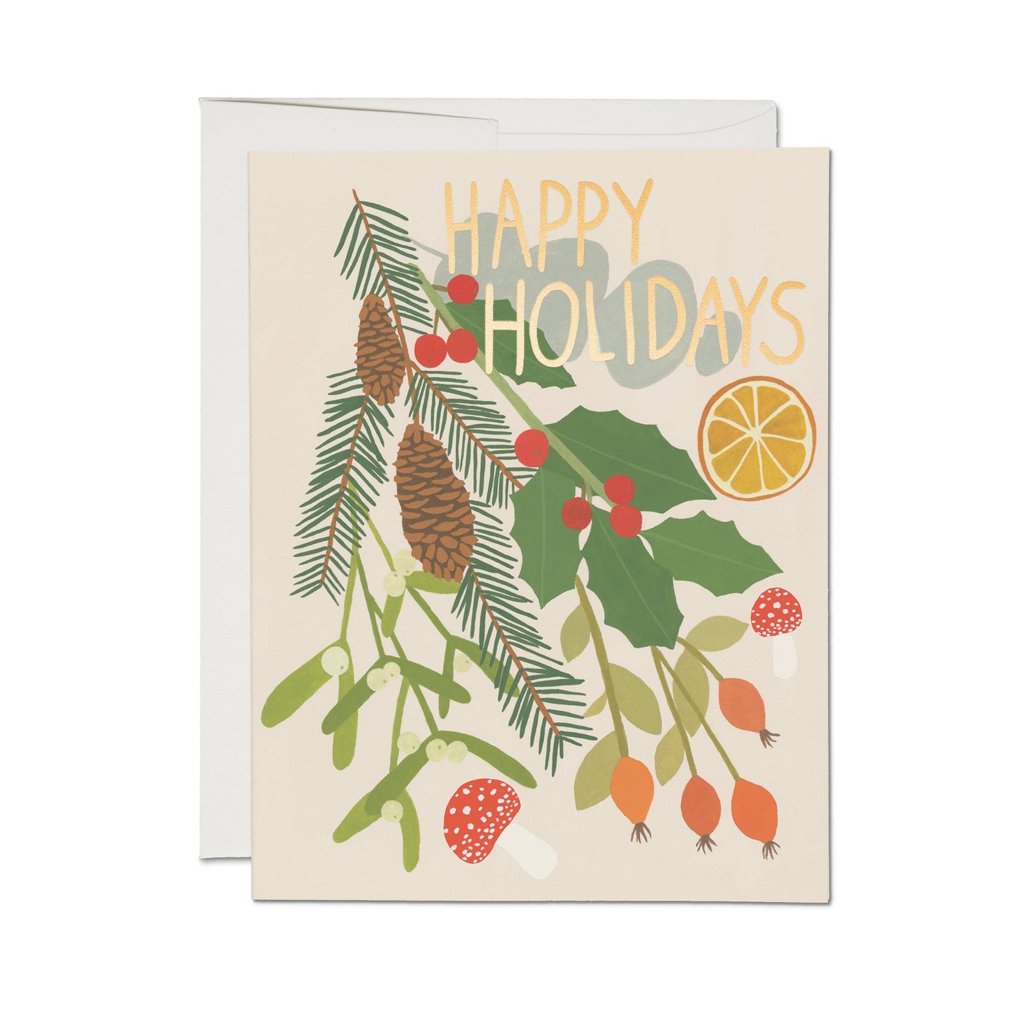 Holiday Green greeting card - Greeting Cards by Carlyle Avenue