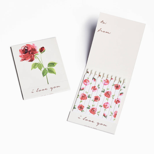 Rose Valentine Match Card® | Candle Matches -  by Carlyle Avenue