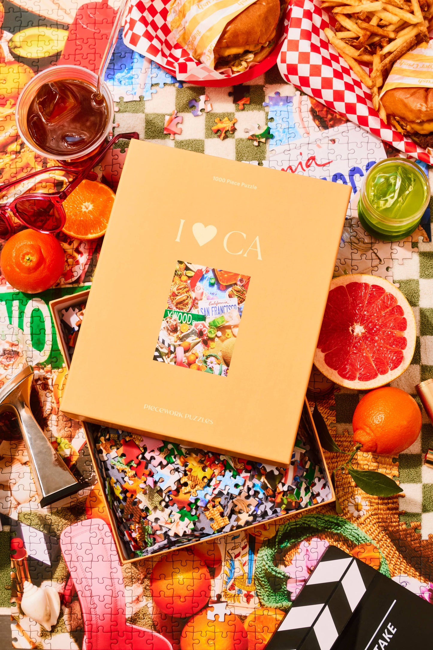 I <3 CA 1000 Piece Puzzle - Puzzles by Carlyle Avenue