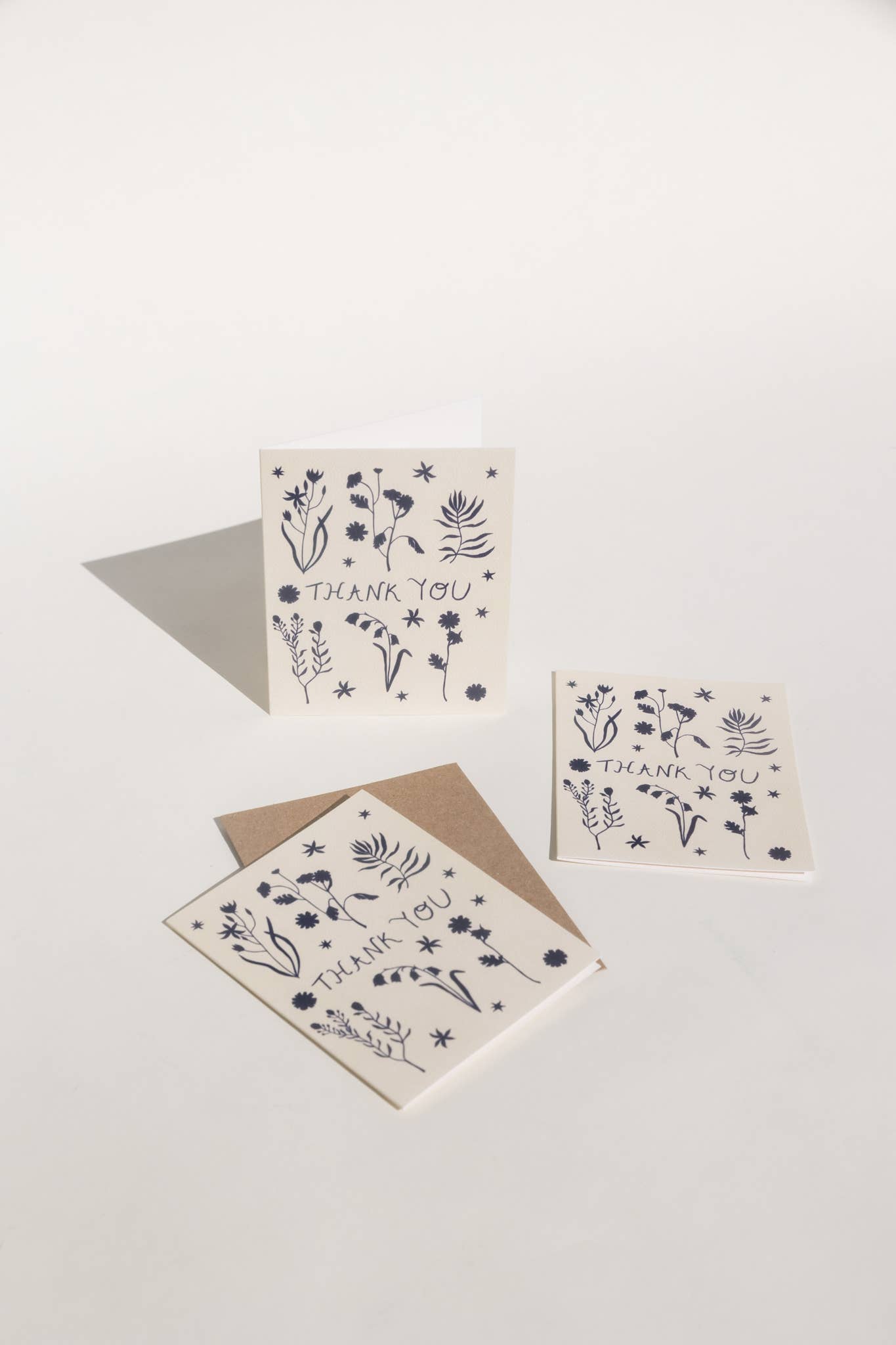 Indigo Flora Thank You Card Boxed Set - Greeting Cards by Carlyle Avenue