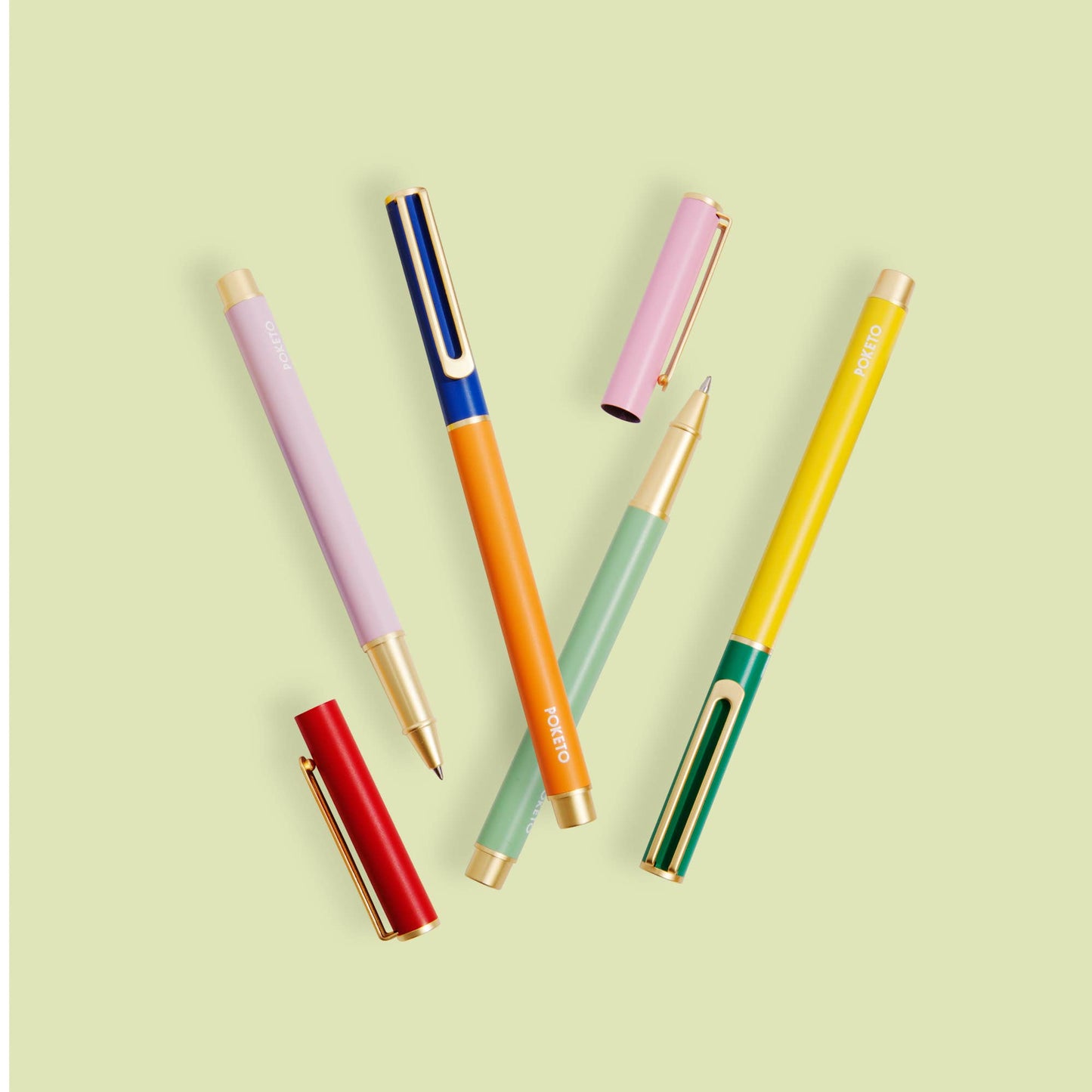 Colorblock Cap Pen - Set of 4 - Pens by Carlyle Avenue