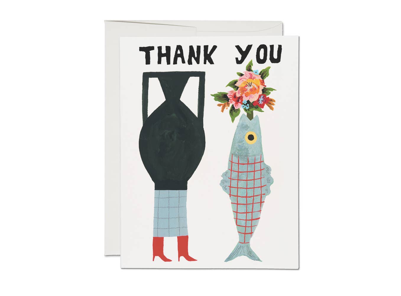 Vases thank you greeting card - Greeting Cards by Carlyle Avenue