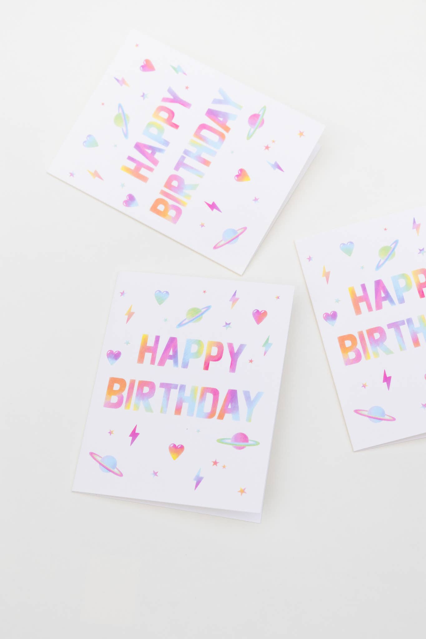 Rainbow Block Birthday Card - Greeting Cards by Carlyle Avenue