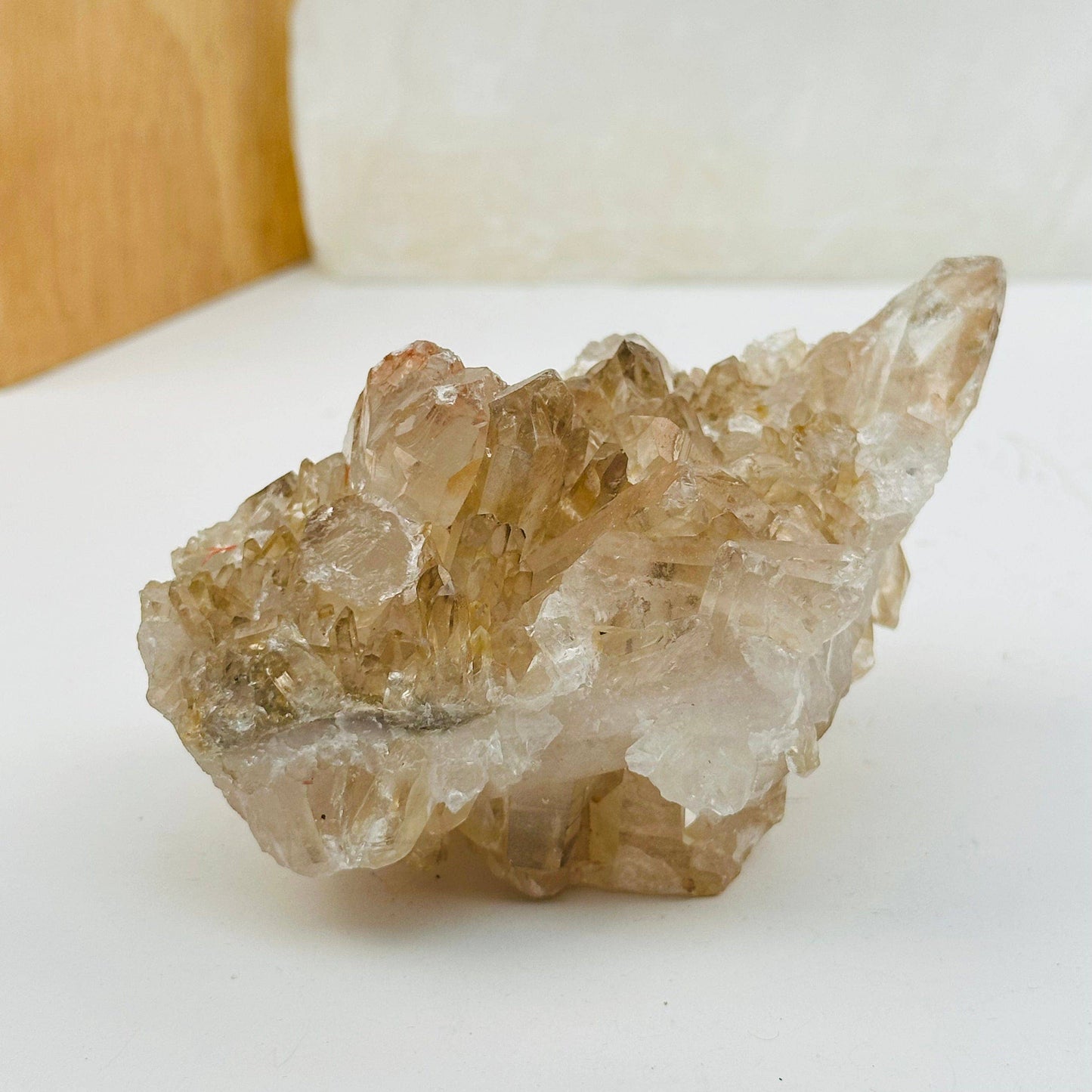 Tangerine Crystal Quartz Clusters