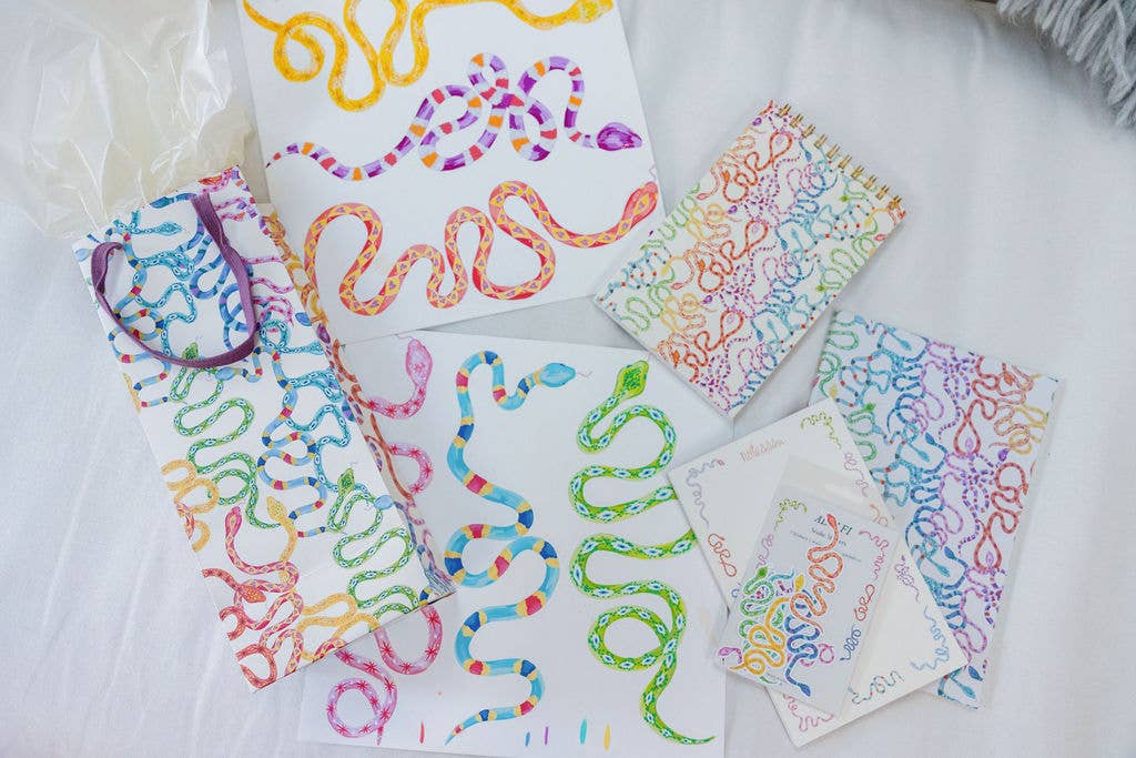 Snakes Wine Bag - Gift Wrap by Carlyle Avenue