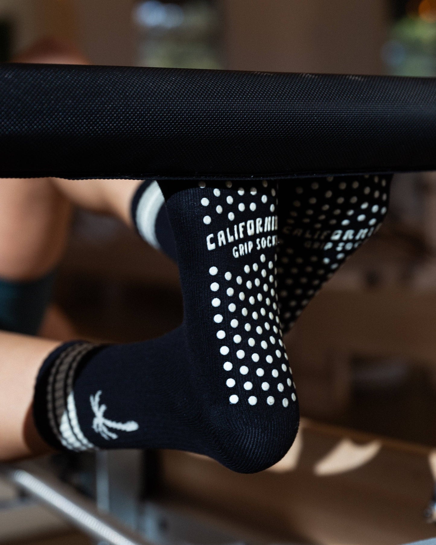 The Palm Grip Socks - Black - by Carlyle Avenue