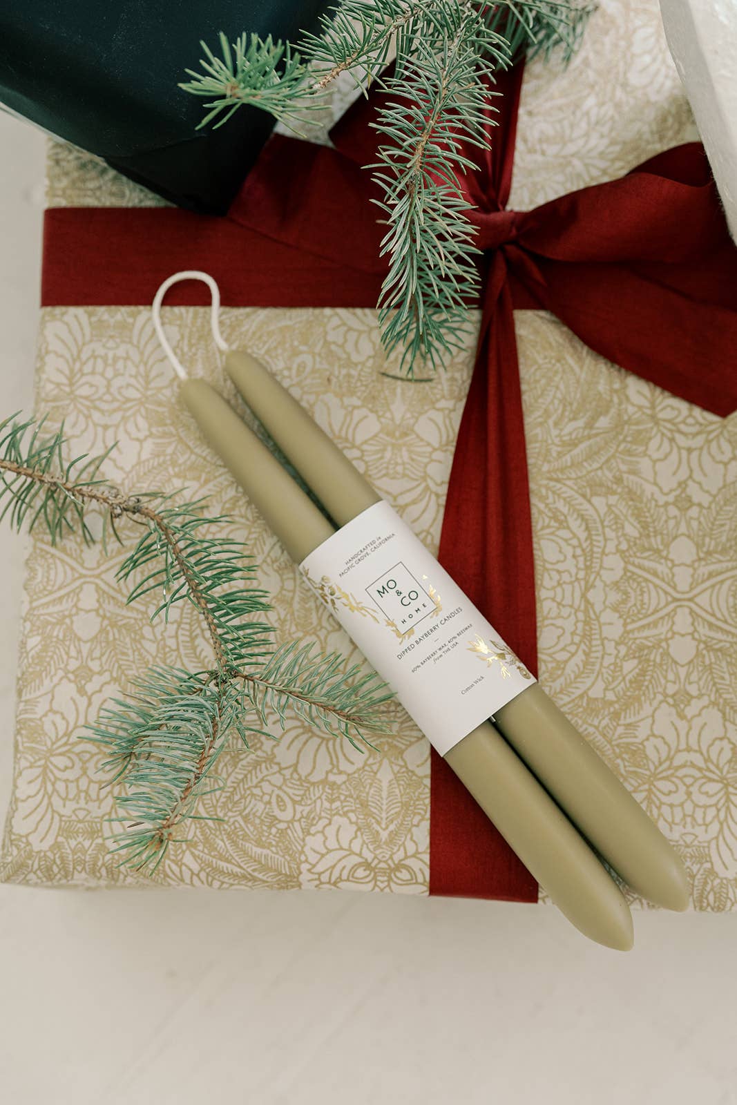 Limited Edition! Bayberry Dipped Taper Candles - by Carlyle Avenue