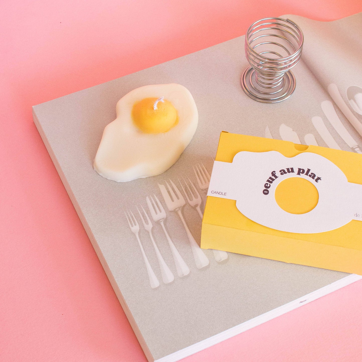 Oeuf au Plat / Fried Egg Candle - by Carlyle Avenue