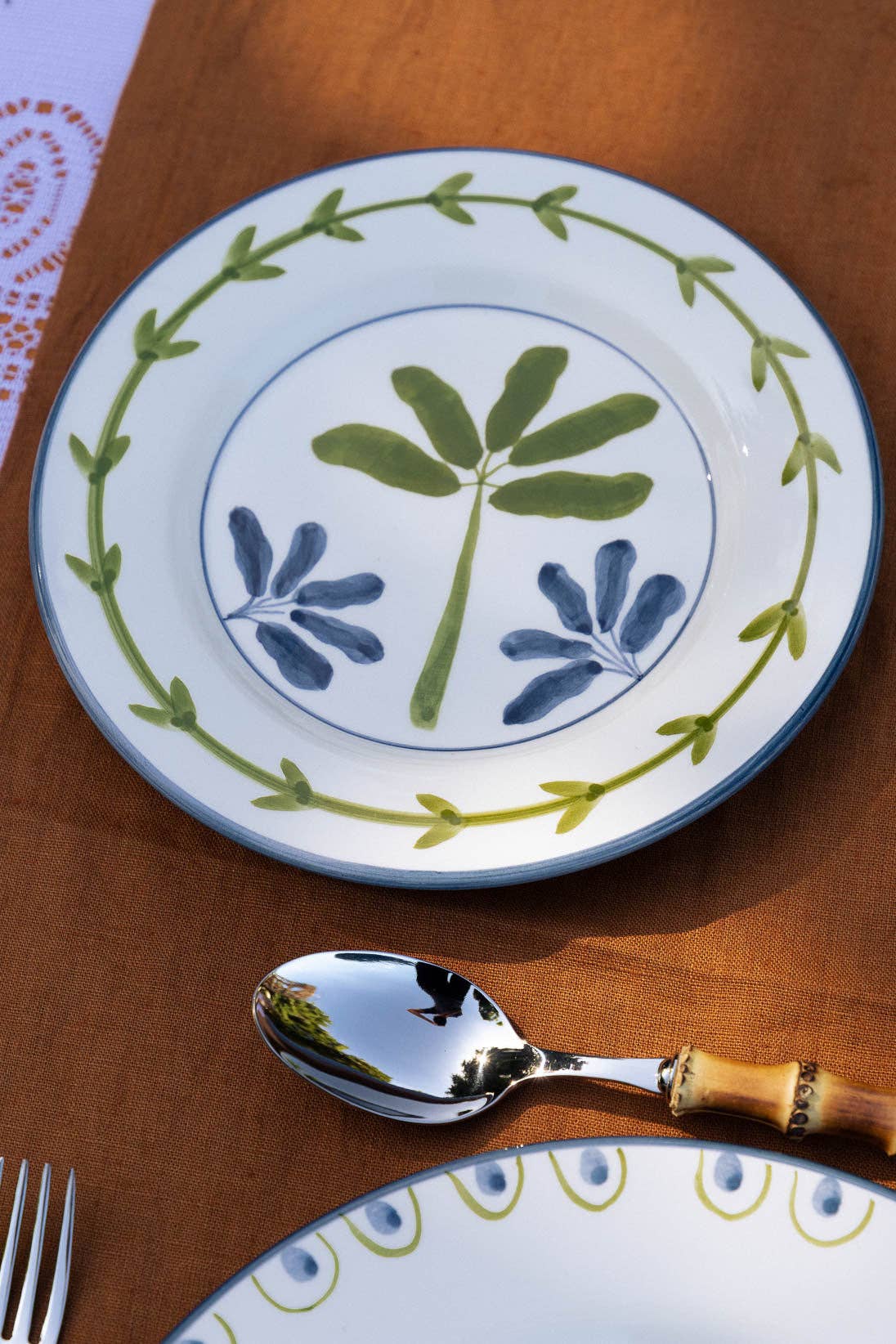 Bananeira Hand-Painted Dessert Plate - by Carlyle Avenue