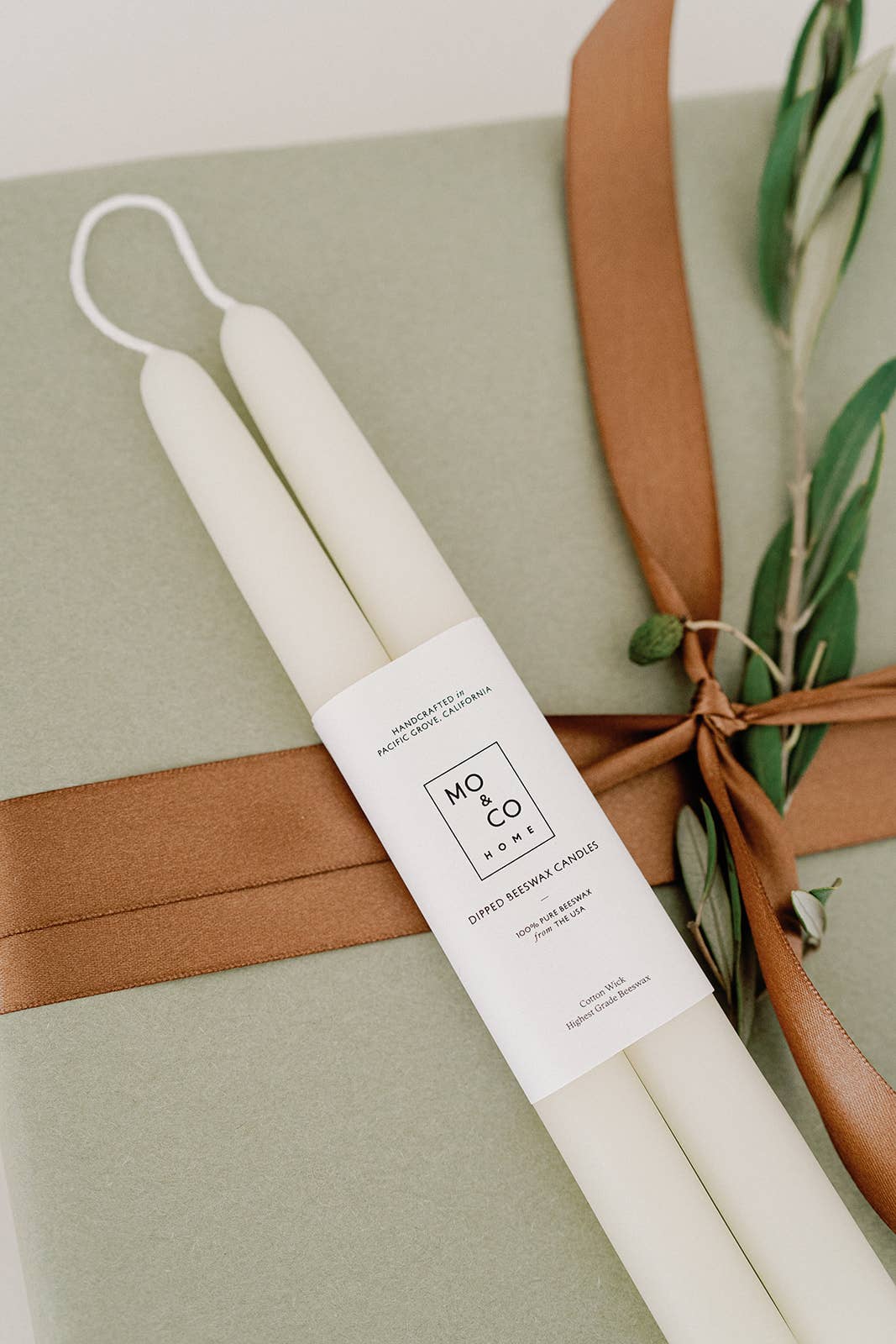 10" & 14" - 100% Beeswax Dipped Candles | Natural White - by Carlyle Avenue