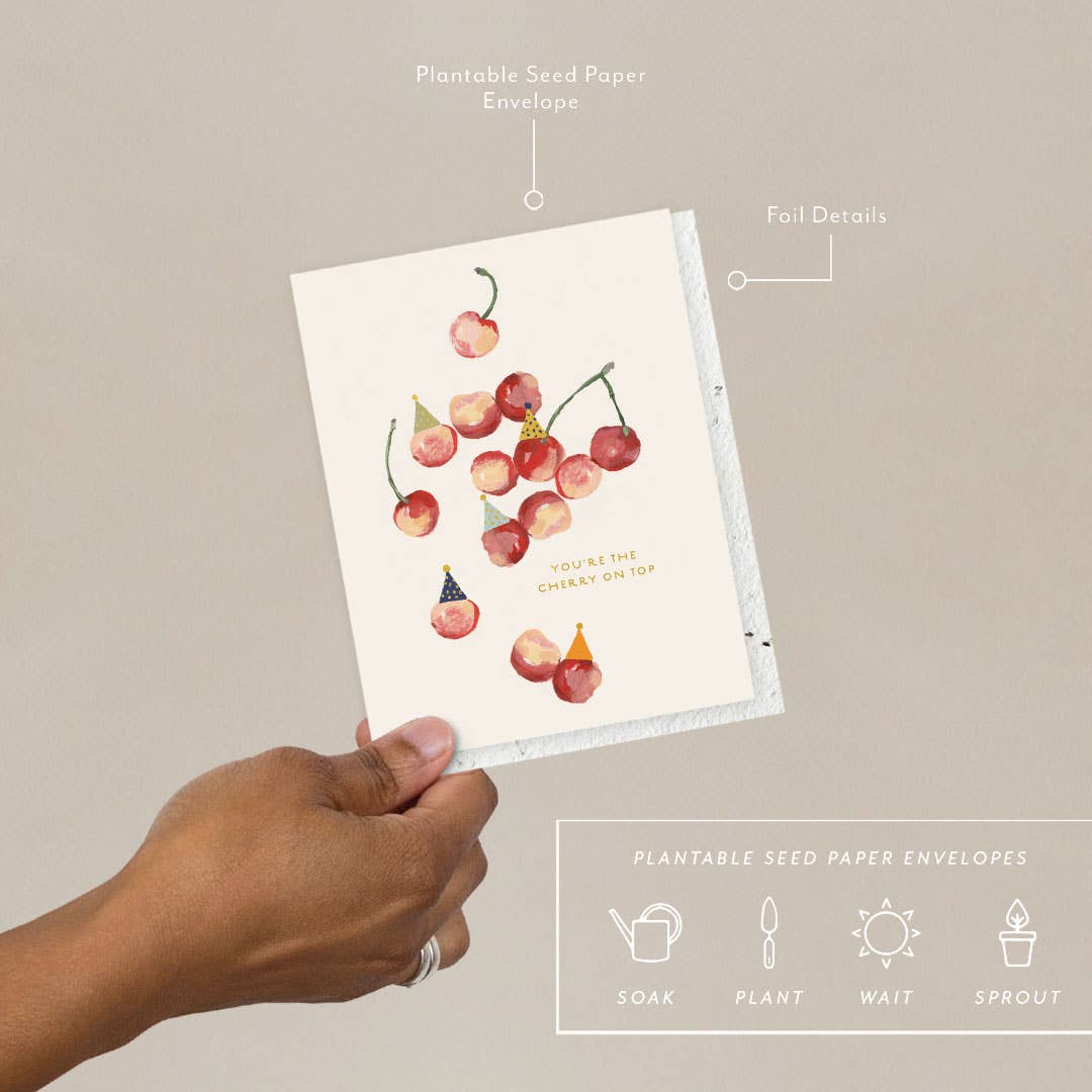 Cherry On Top - Birthday Card - by Carlyle Avenue