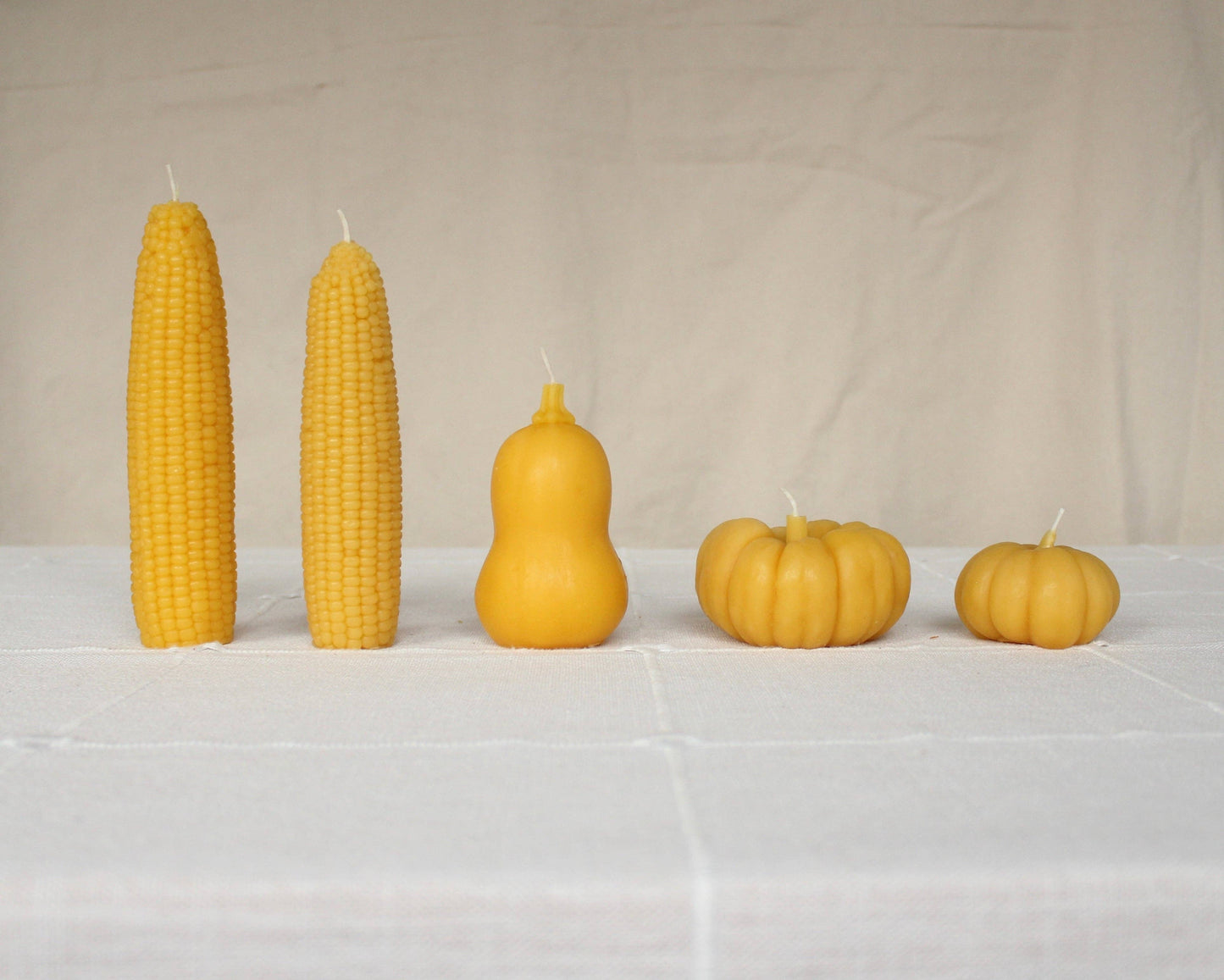 Sweet Maíz Fall Harvest Table Beeswax Candles - by Carlyle Avenue