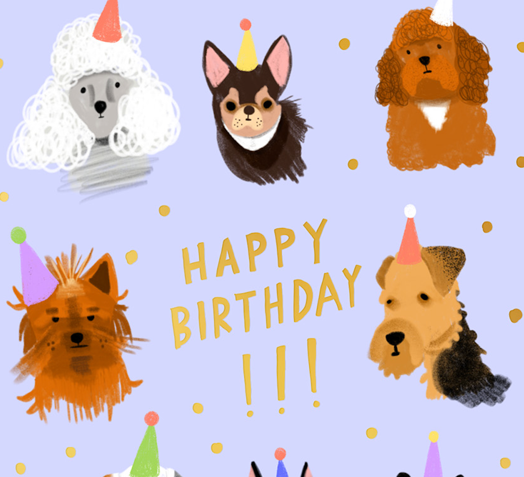 CANINE CREW - Birthday Card -  by Carlyle Avenue