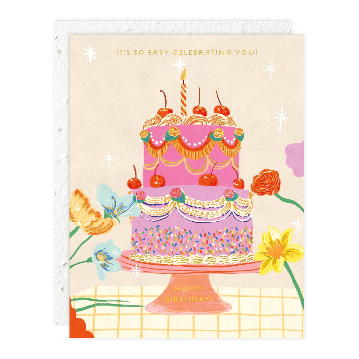 Cherry Cake - Birthday Card - by Carlyle Avenue