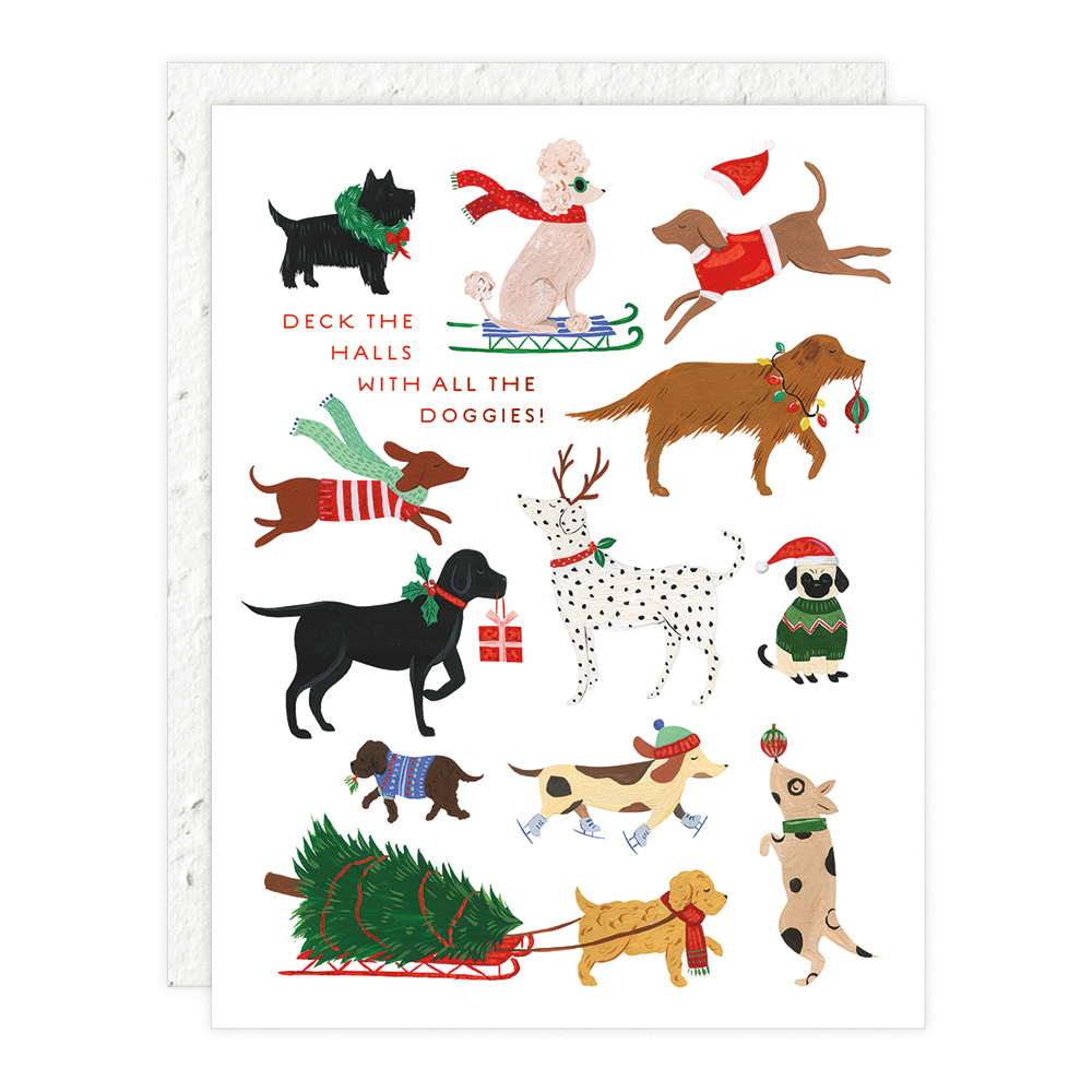 12 Dogs of Christmas - Christmas Card - by Carlyle Avenue