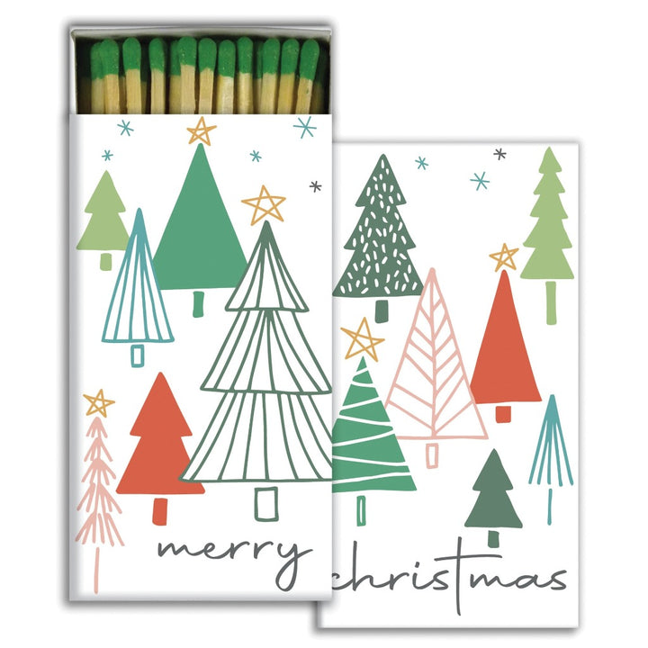 Matches - Drawn Trees - Green - Matches by Carlyle Avenue