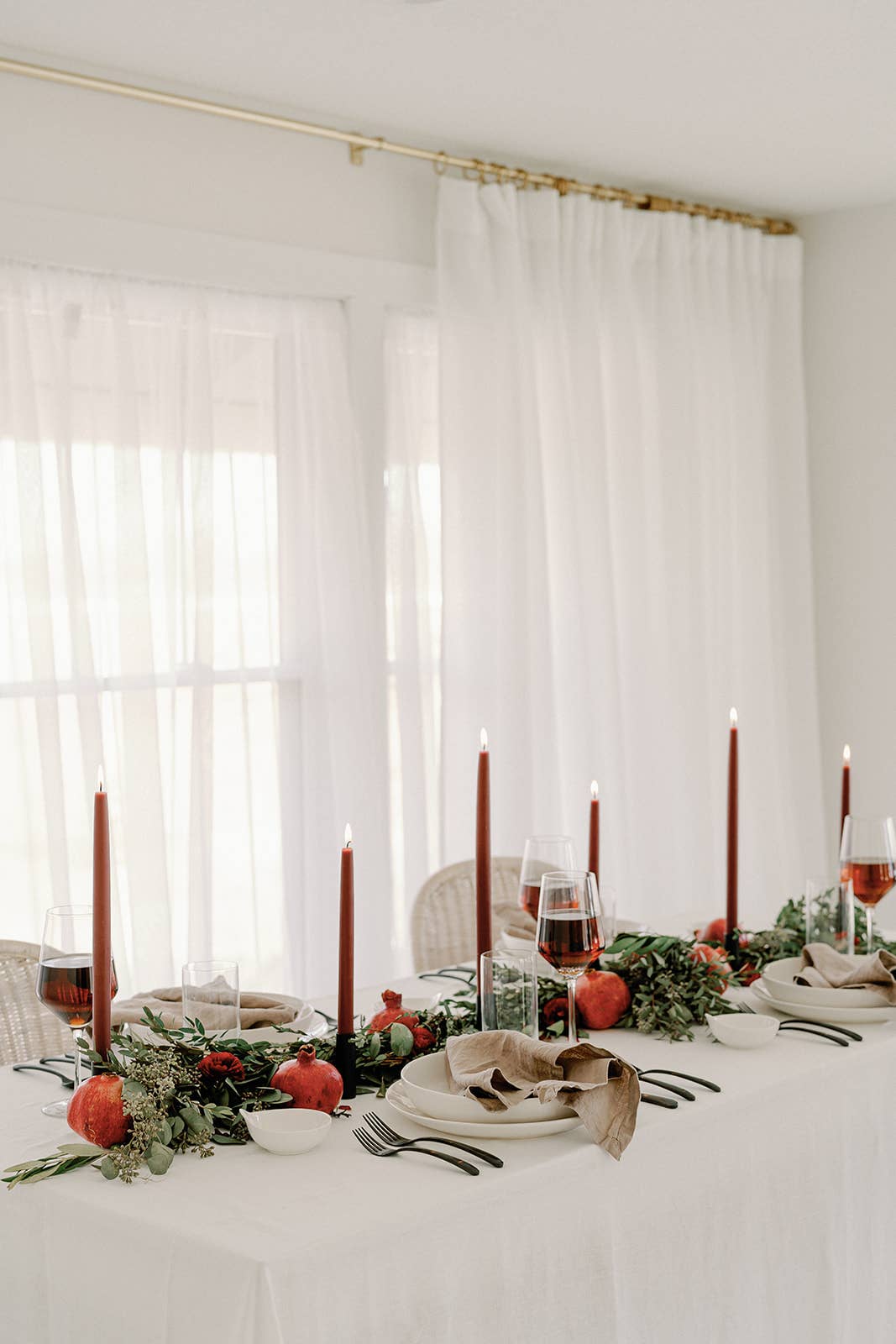 10" & 14" - 100% Beeswax Dipped Candles | Burgundy - by Carlyle Avenue