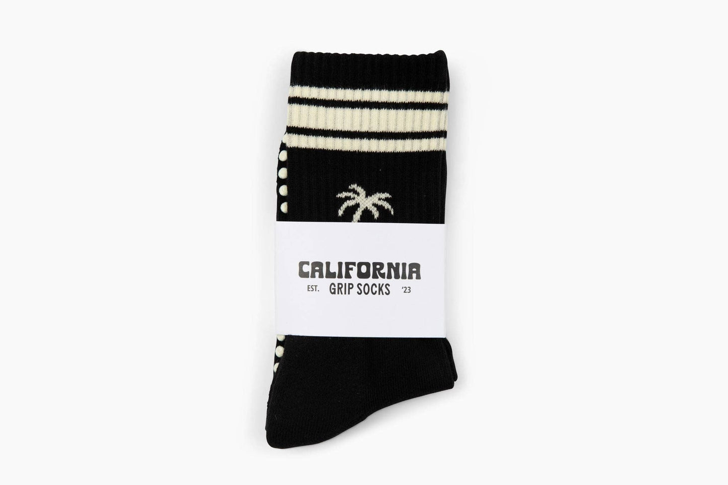 The Palm Grip Socks - Black - by Carlyle Avenue