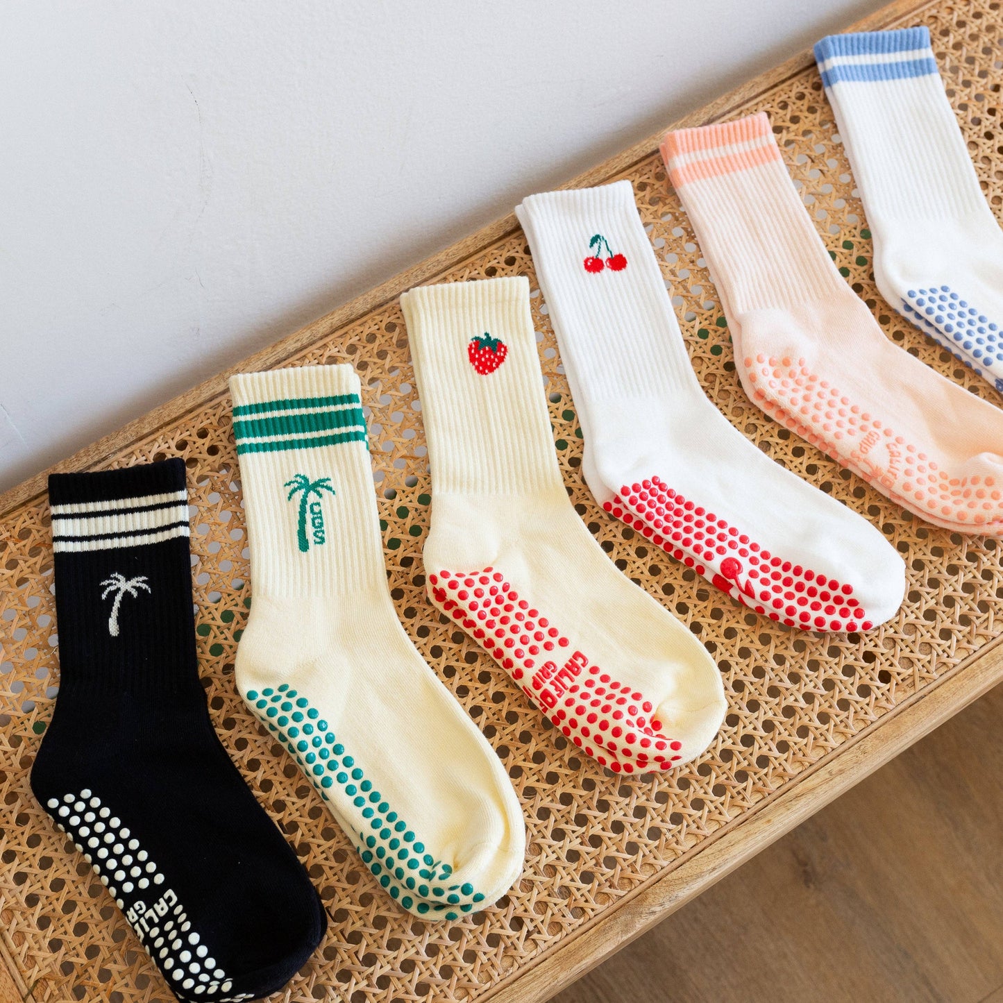 The Palm Grip Socks - Black - by Carlyle Avenue