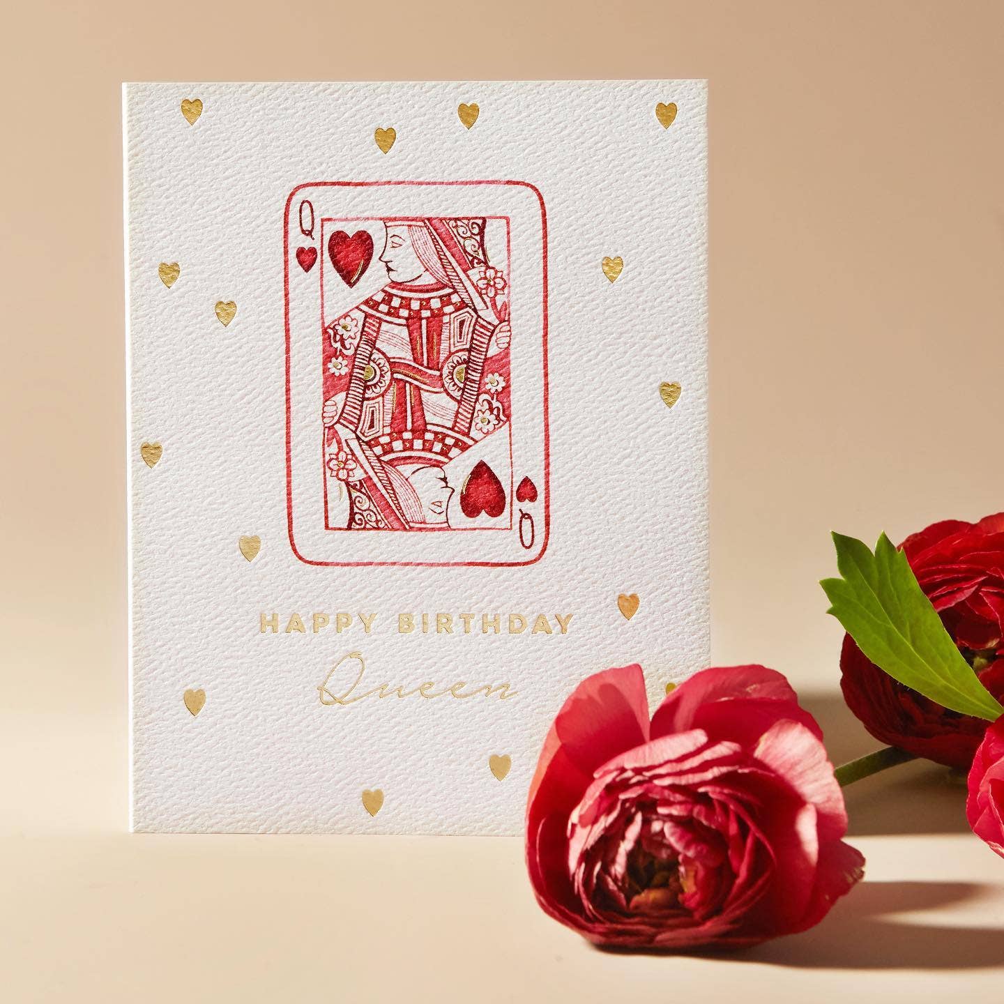 Queen of Hearts Birthday Greeting Card - by Carlyle Avenue