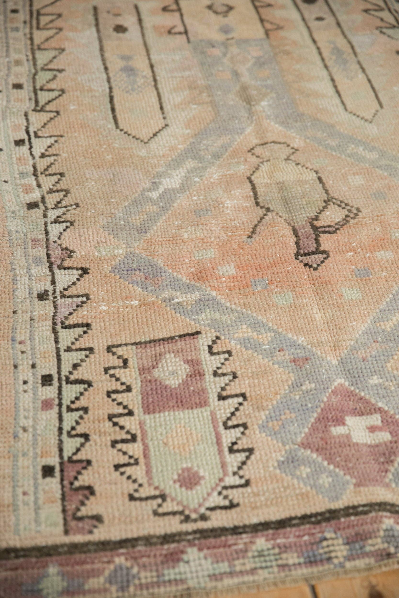 Vintage Distressed Oushak Rug w/Design Motif - Rug by Carlyle Avenue