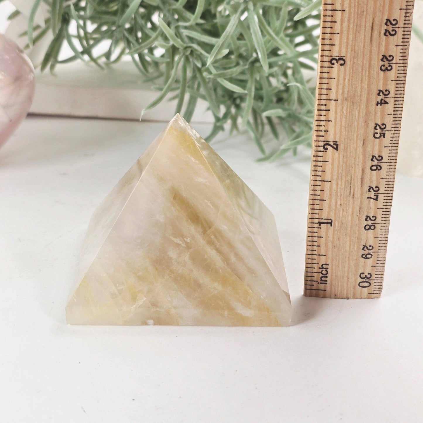 Golden Healer Crystal Pyramid - One-of-a-Kind - Decorative Accessories by Carlyle Avenue