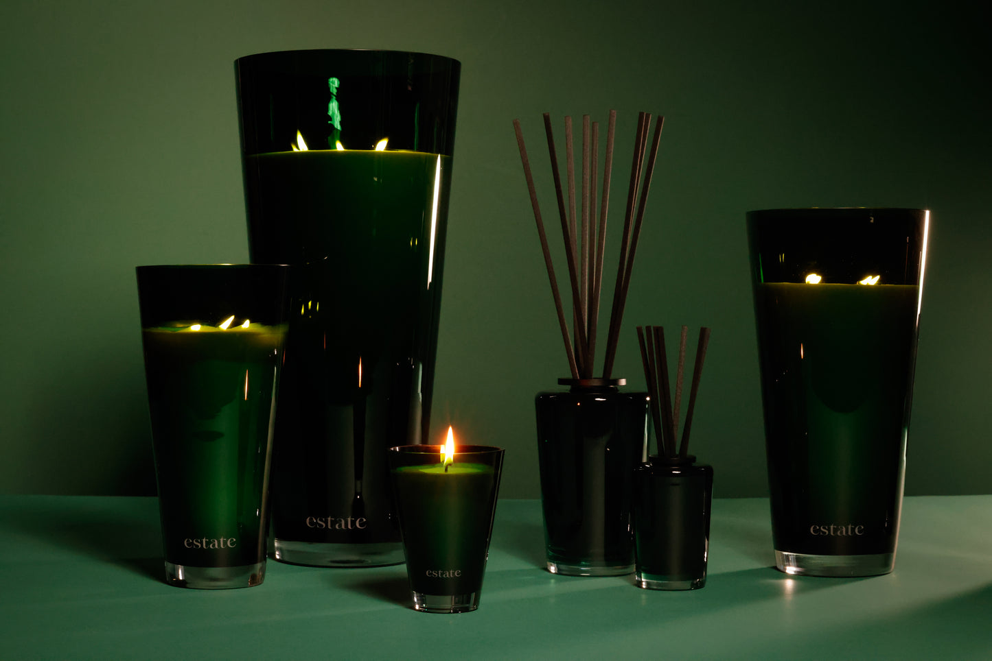 Estate Candle Collection - Green - Cypress - Home Fragrance by Carlyle Avenue
