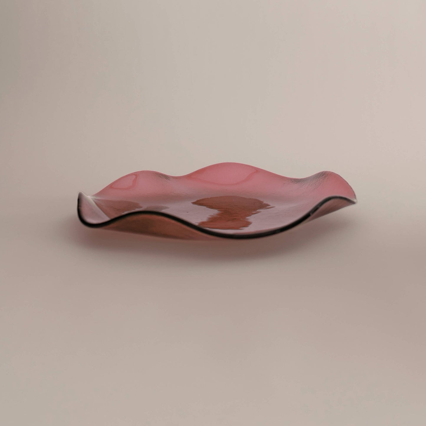 Large Petal Plate, Rose (Transparent) - Plates by Carlyle Avenue