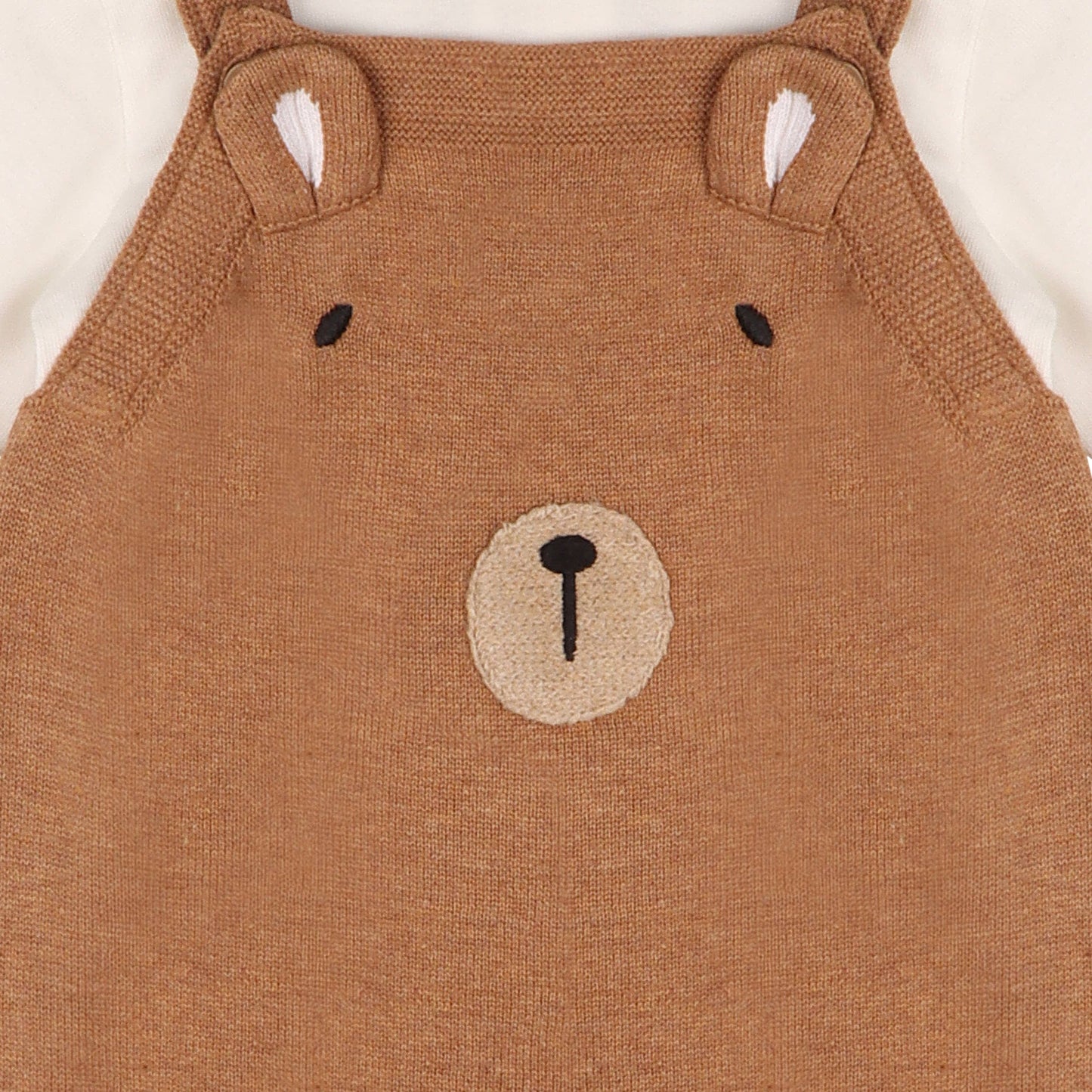 Bear Sweater Knit Baby Overall & Bodysuit Set (Organic) - by Carlyle Avenue