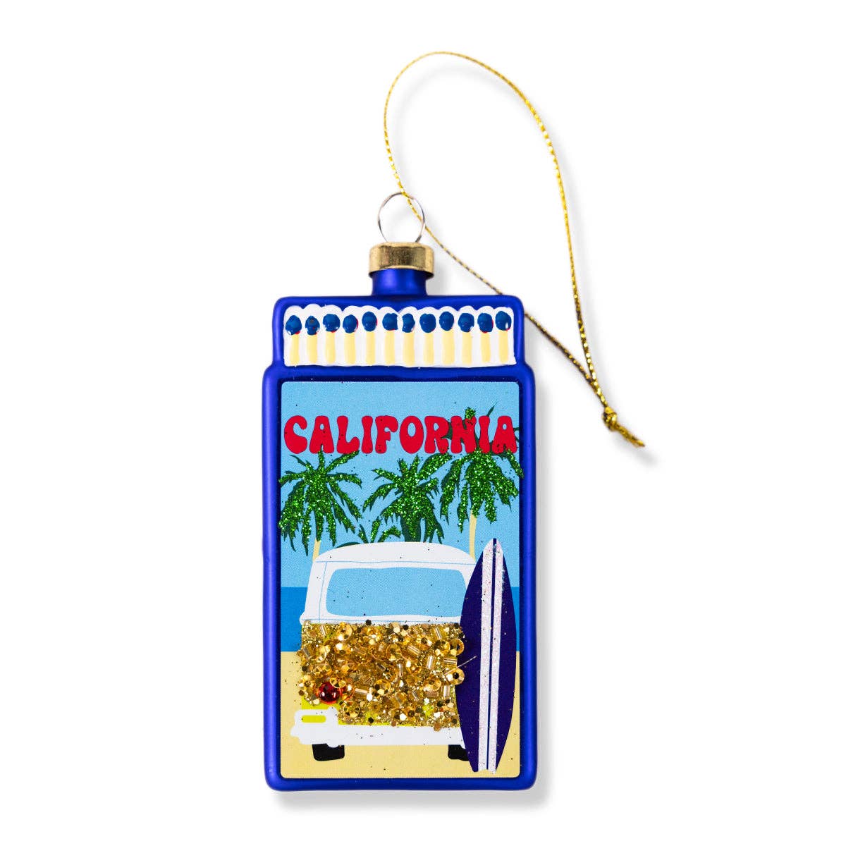 Matchbook Ornament - California - by Carlyle Avenue