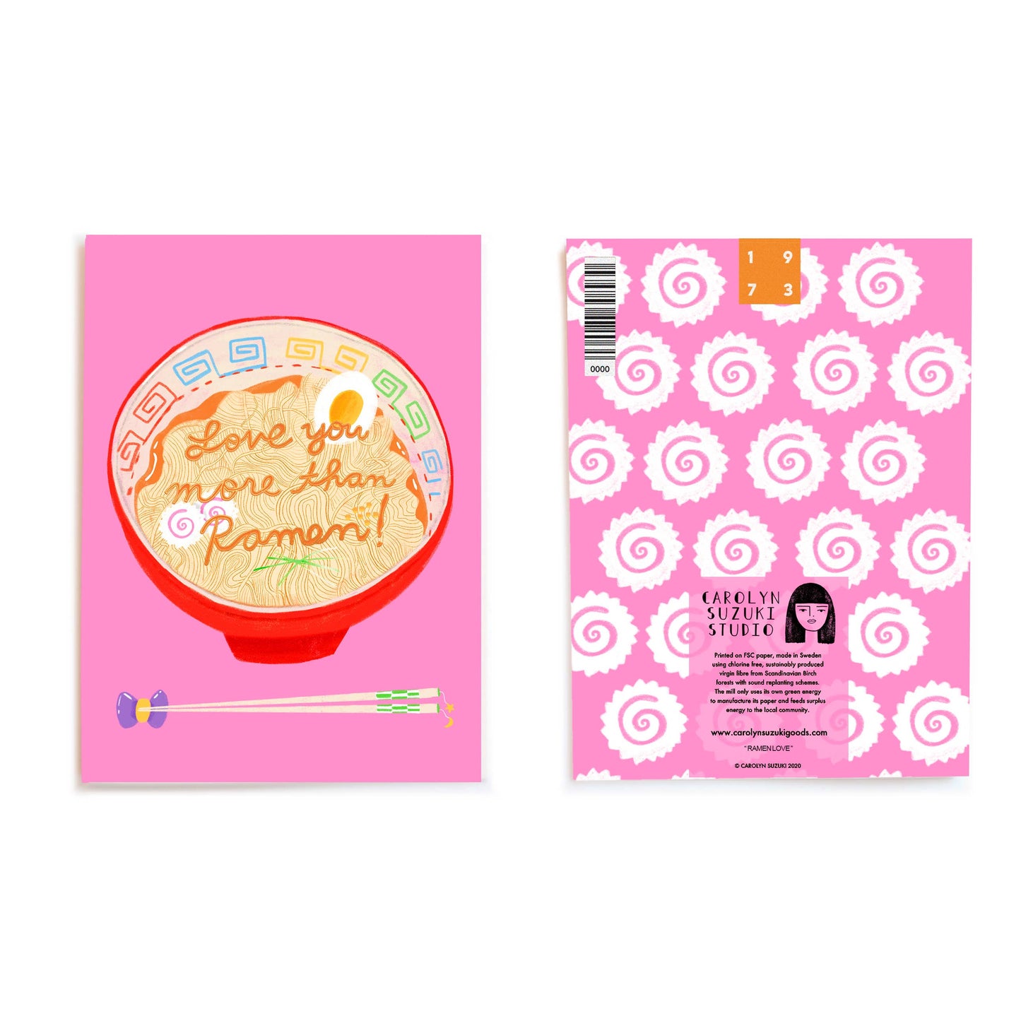 RAMEN LOVE - Everyday Card - Greeting Cards by Carlyle Avenue