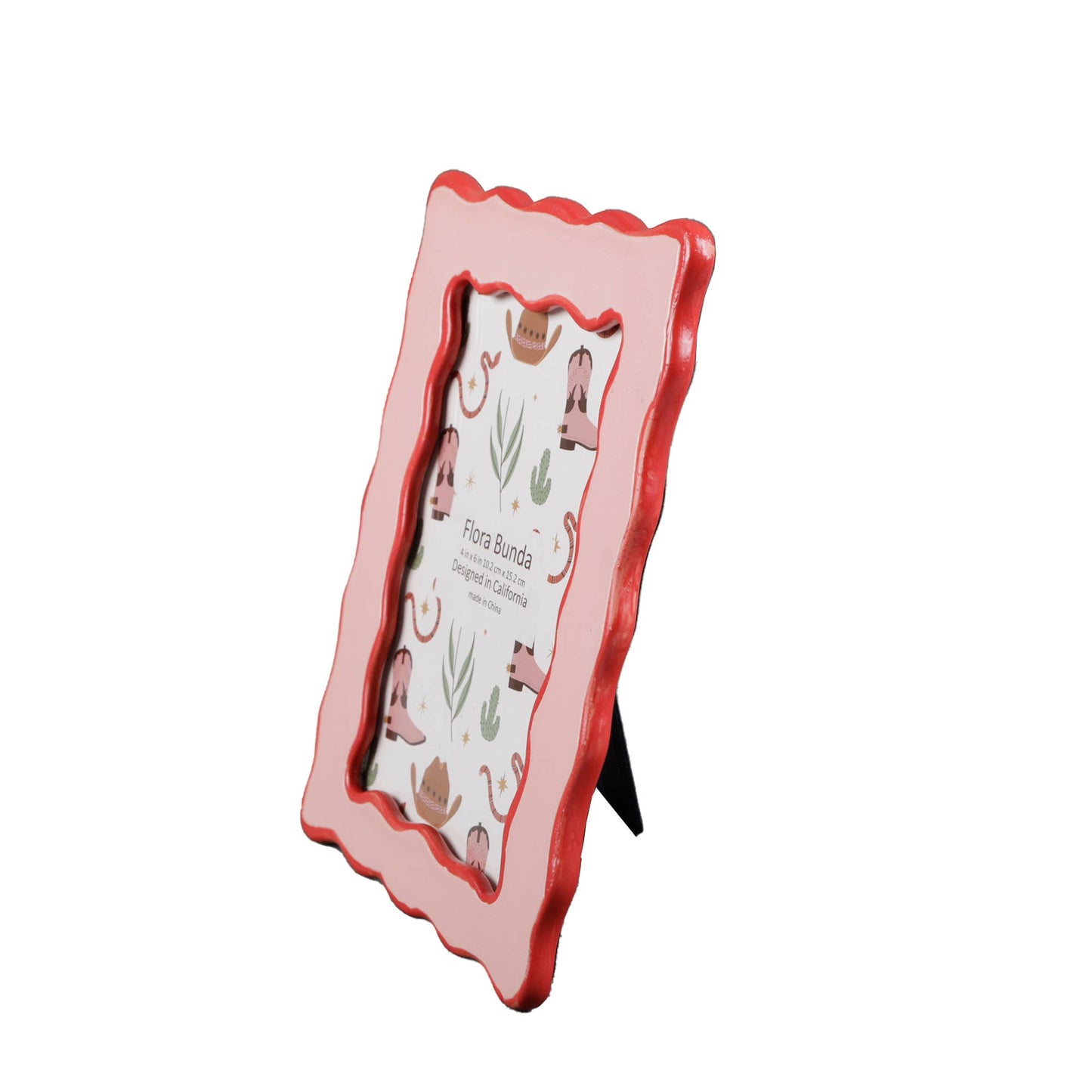 4 x 6 Scallop Edge with Sideline Ceramic Frame - Picture Frames by Carlyle Avenue